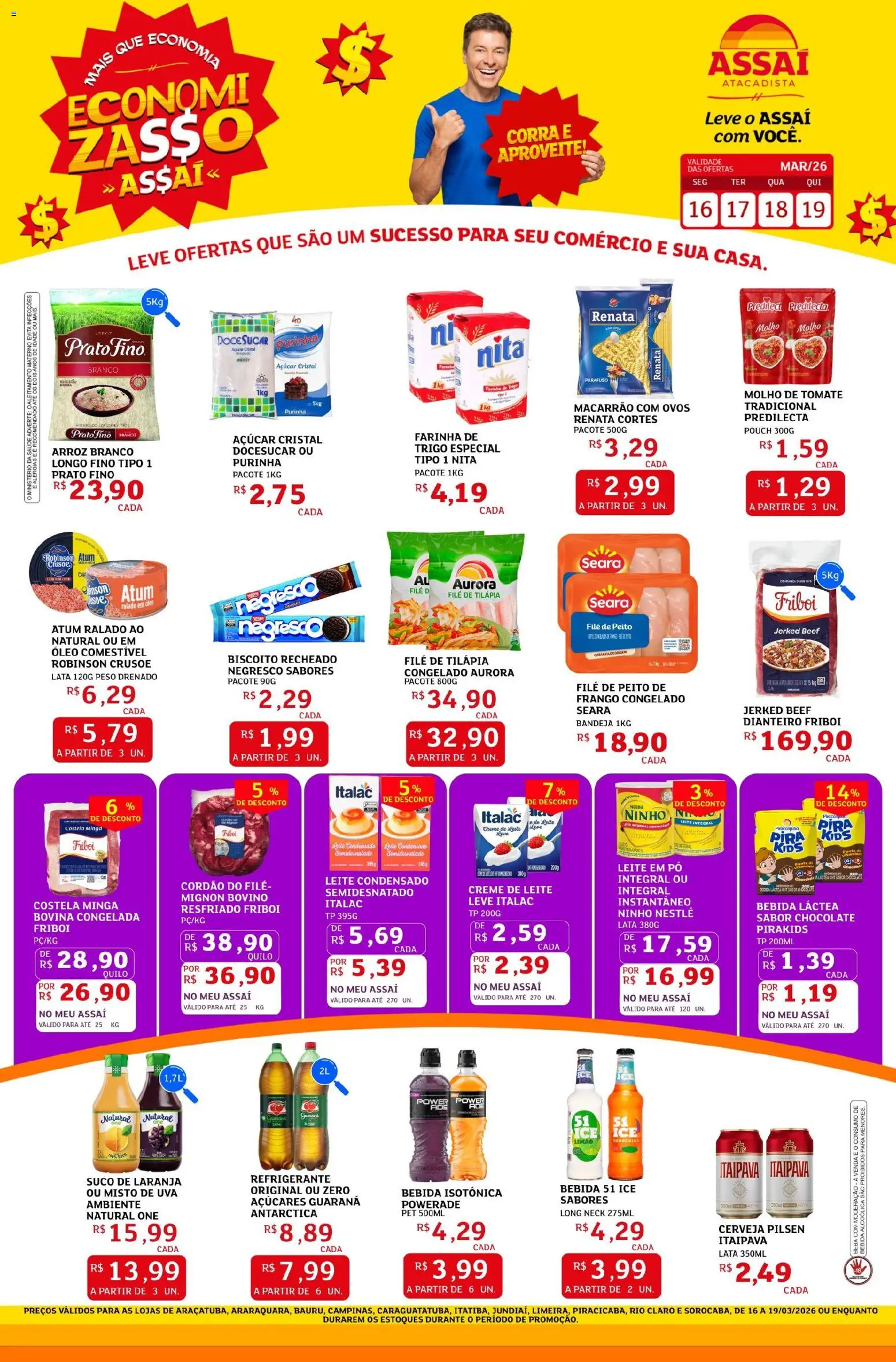 Pré-Visualização do folheto "Assaí Atacadista ofertas - SP" da loja Assaí Atacadista válido a partir de 16/03/2026