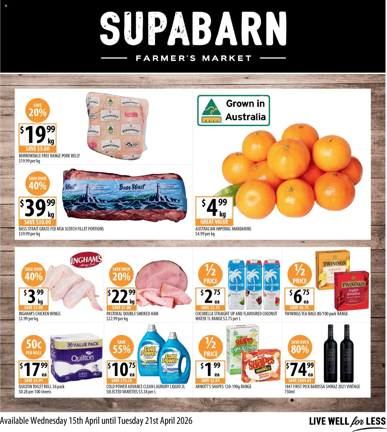 Preview of catalogue Supabarn catalogue from shop Supabarn valid 15/04/2026