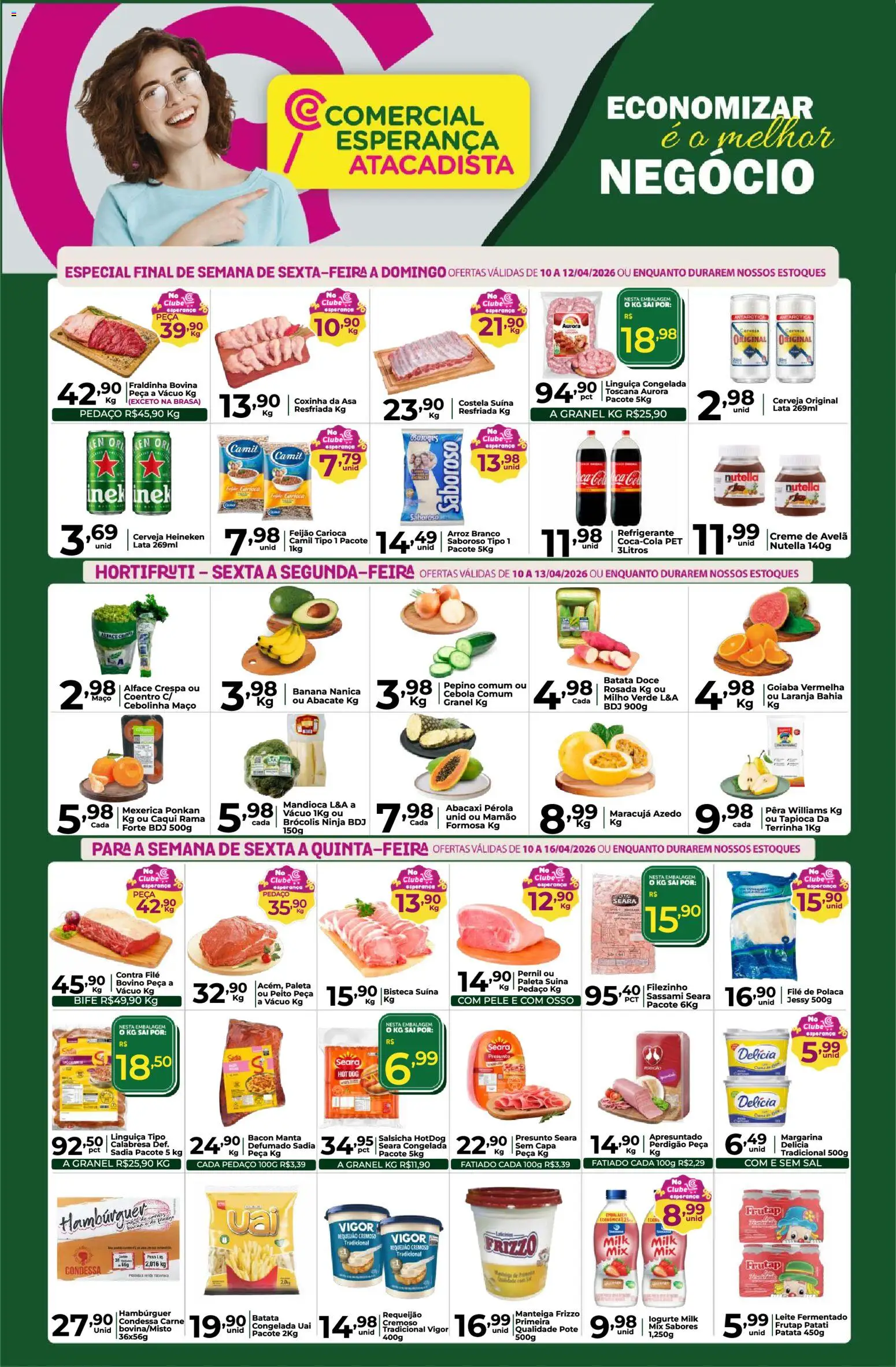 Pré-Visualização do folheto "Comercial Esperança - Ofertas da semana" da loja Comercial Esperança válido a partir de 10/04/2026