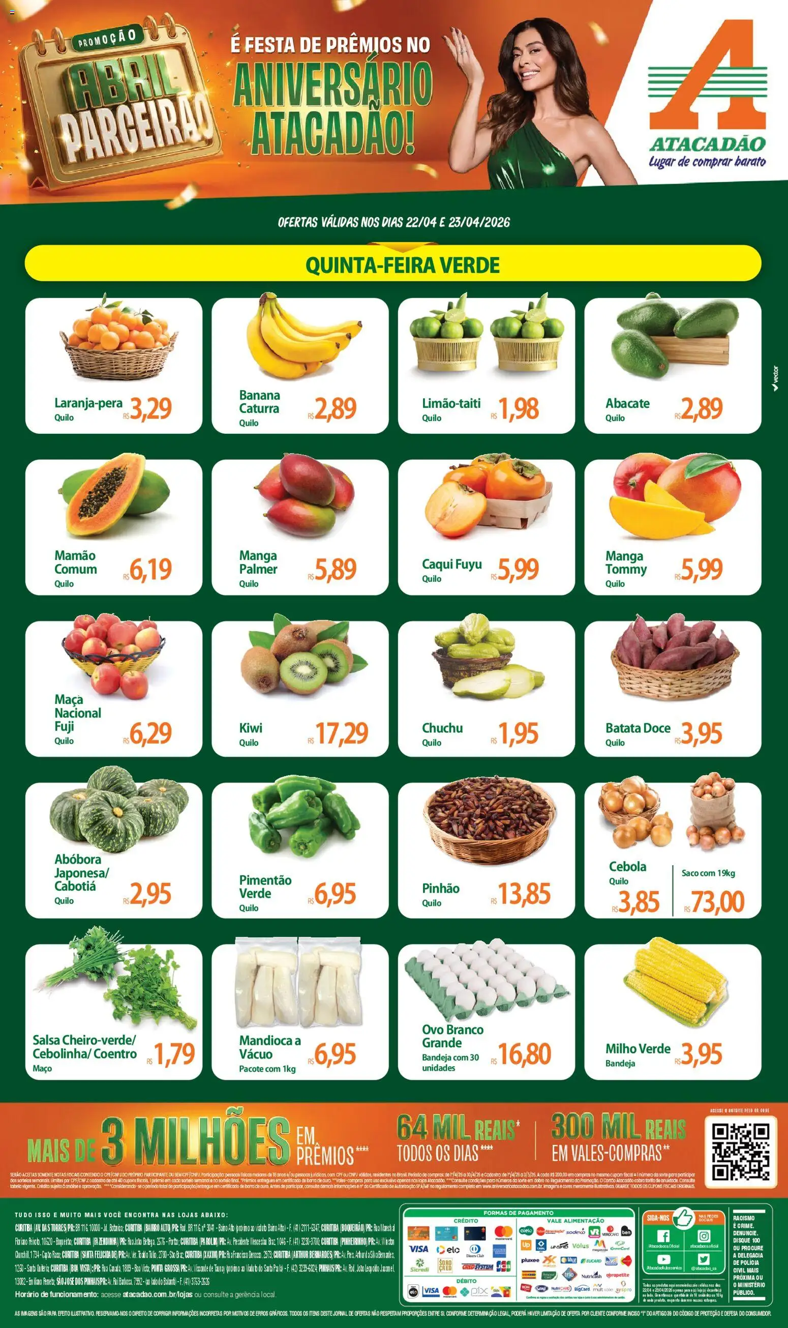 Pré-Visualização do folheto "Atacadão ofertas - PR" da loja Atacadão válido a partir de 22/04/2026
