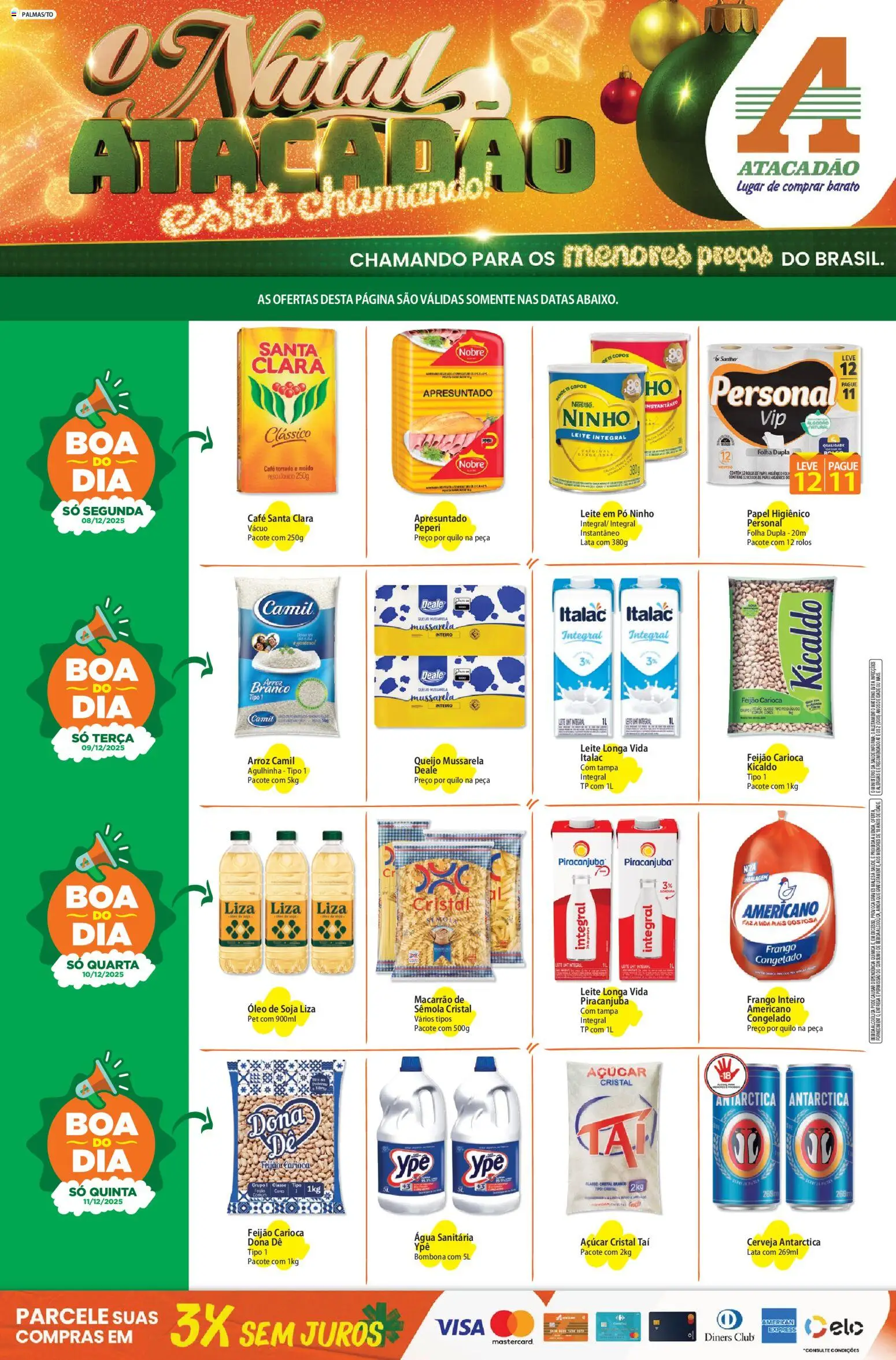 Pré-Visualização do folheto "Ofertas - TO" da loja Atacadão válido a partir de 08/12/2025