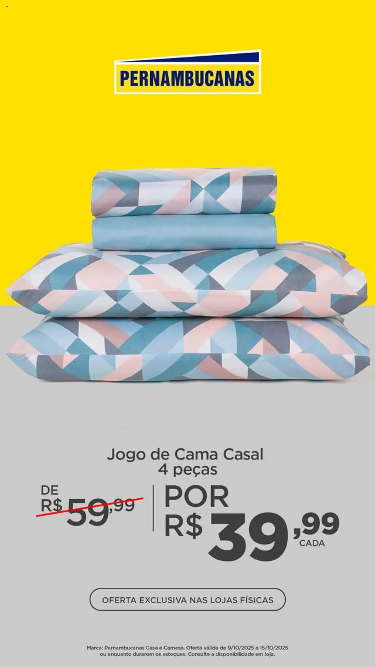 Pernambucanas folheto "Ofertas atuais" válido a partir de 09/10/2025 - número de página 1