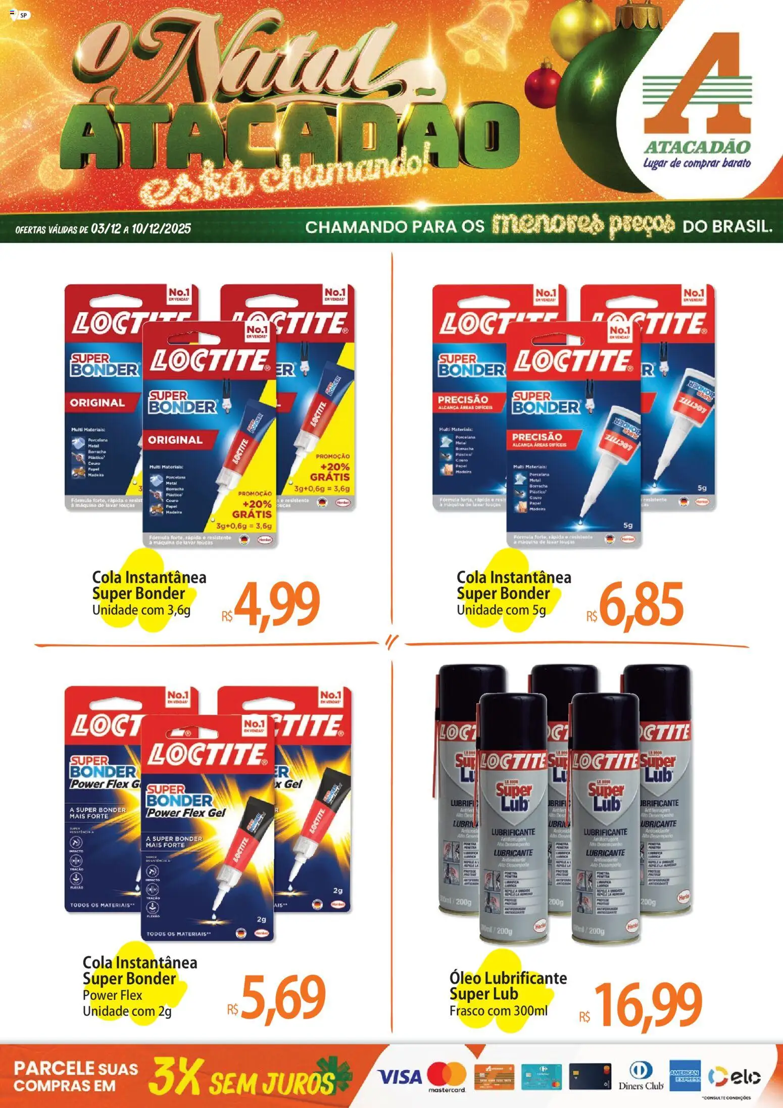 Pré-Visualização do folheto "Ofertas - SP" da loja Atacadão válido a partir de 03/12/2025