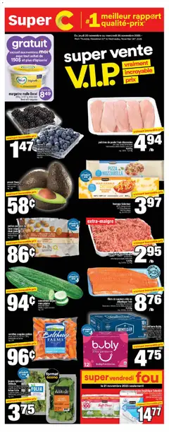 Preview of leaflet Mont-Joli from shop Super C is valid from Nov 20, 2025