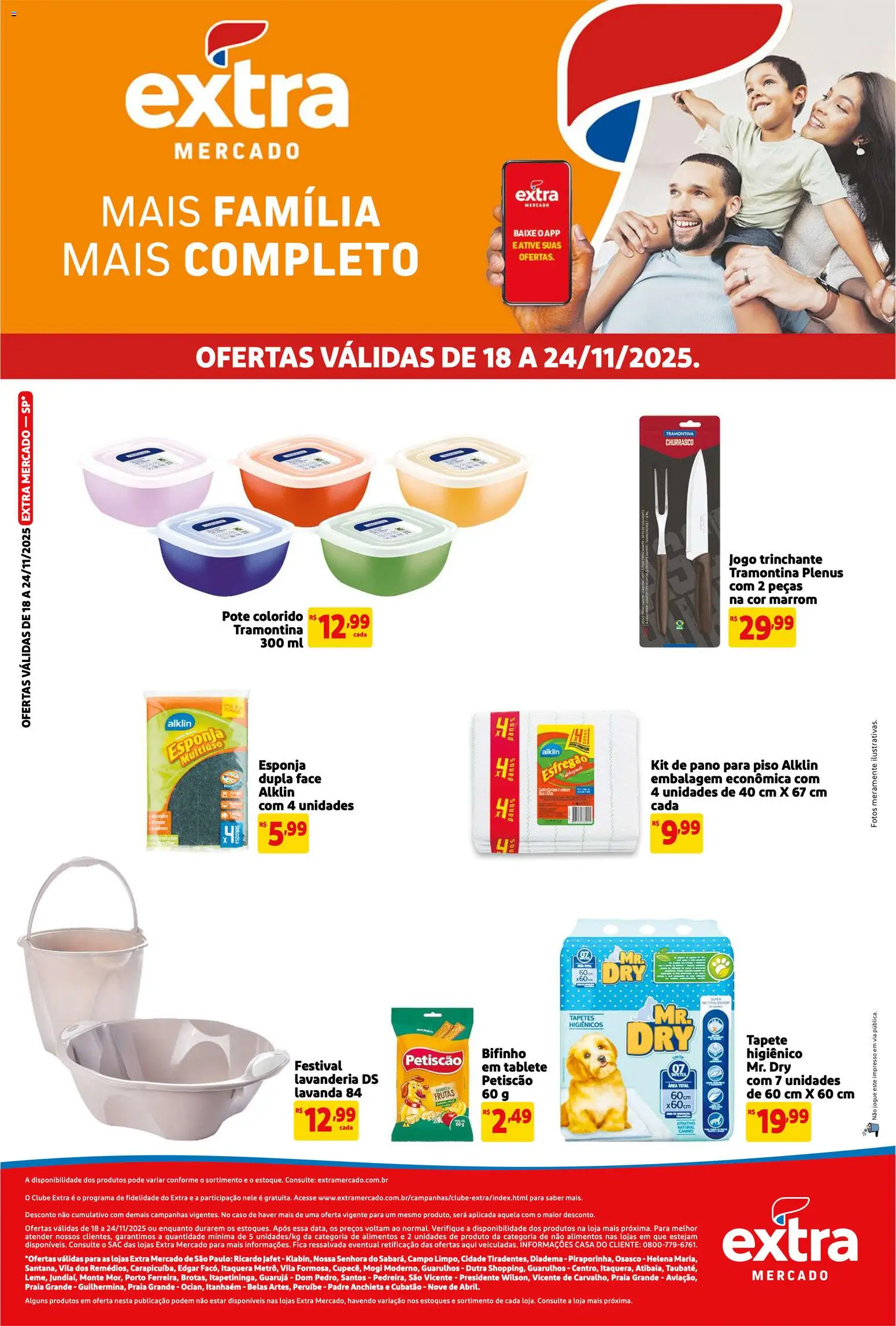 Pré-Visualização do folheto "Ofertas de Mercado Quinzenal" da loja Extra válido a partir de 18/11/2025