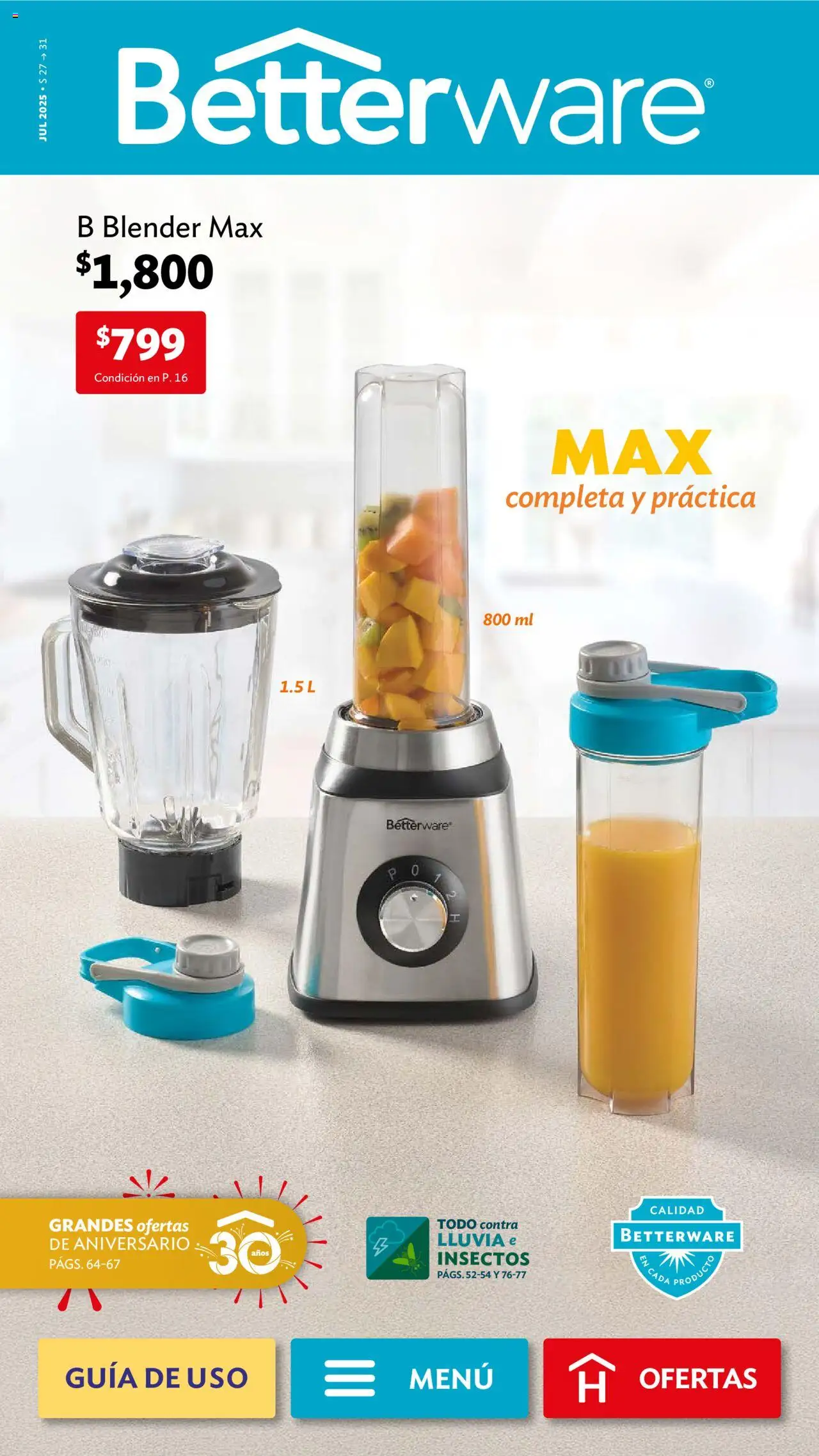 Campaña 7 2025 Betterware y sus promociones válidas desde el 30/06/2025 - Número de página 1