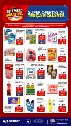 Pré-Visualização do folheto "Ofertas da semana" da loja Semar Supermercado válido a partir de 16/09/2025