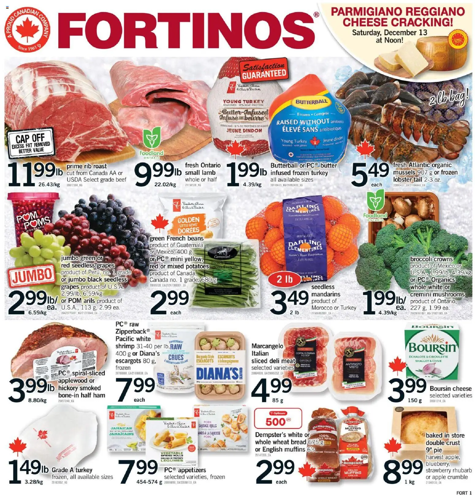 Preview of leaflet Burlington from shop Fortinos is valid from Dec 11, 2025