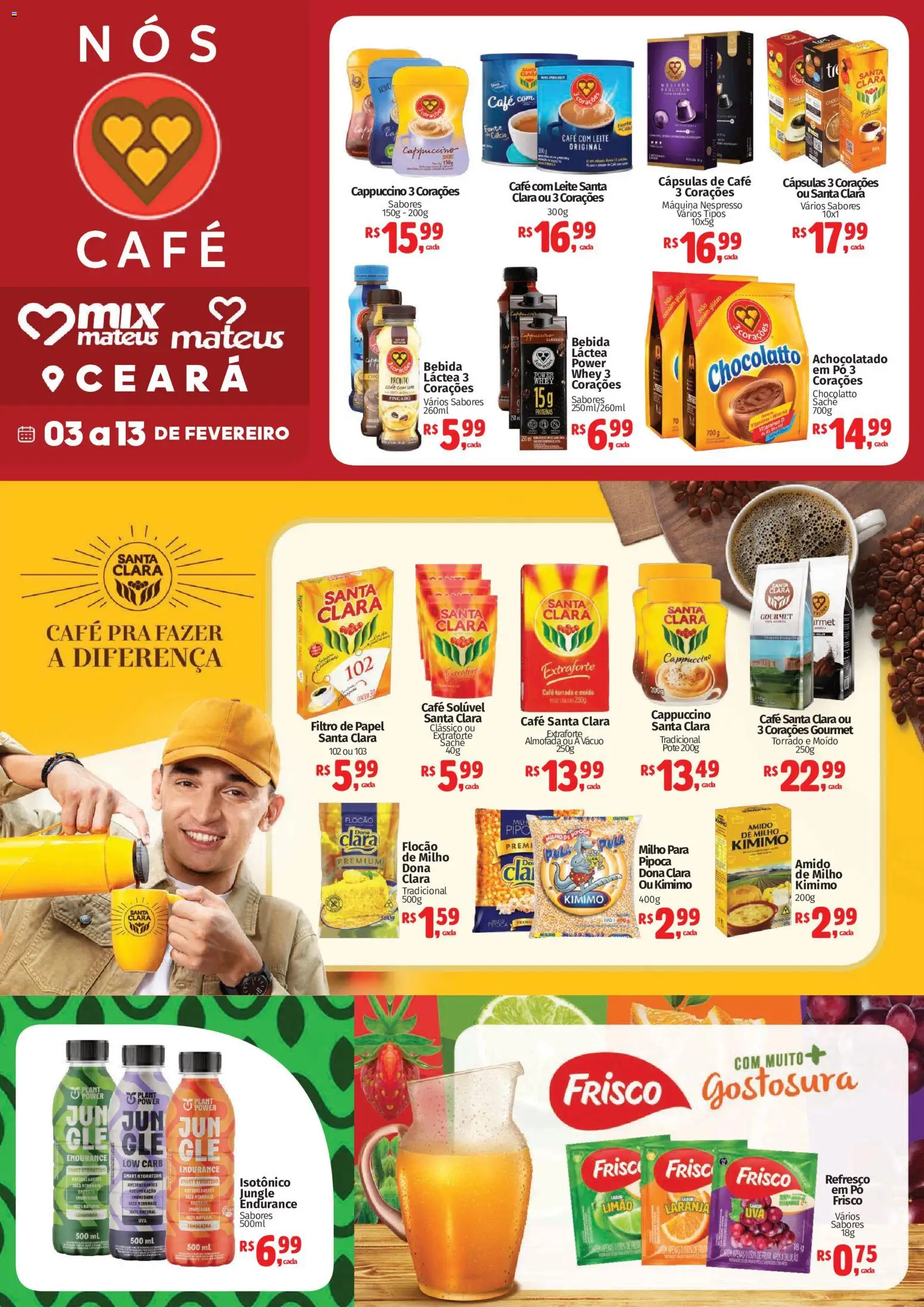 Pré-Visualização do folheto "Ofertas 3 corações" da loja Mateus válido a partir de 03/02/2026