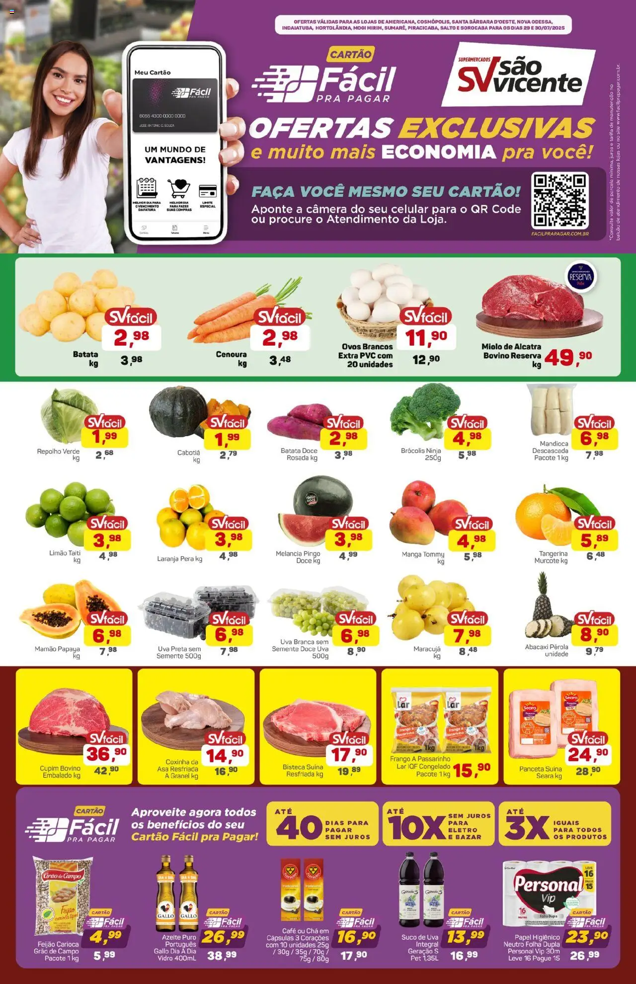 Supermercados São Vicente folheto "Ofertas da semana" válido a partir de 29/07/2025 - número de página 1