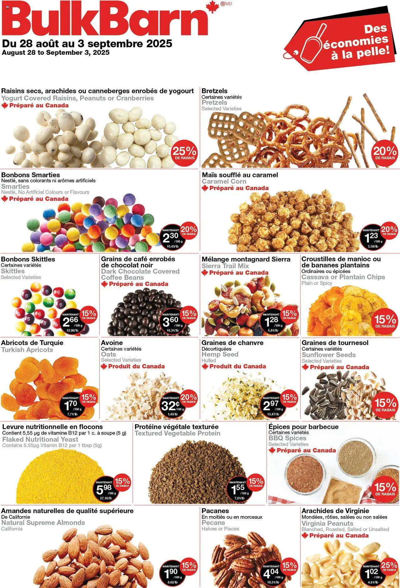 Bulk Barn flyer valid from Aug 28, 2025 - page number 1