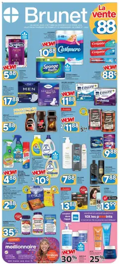 Un aperçu du dépliant Weekly flyer / circulaire du magasin Brunet est valide à partir 2 oct. 2025