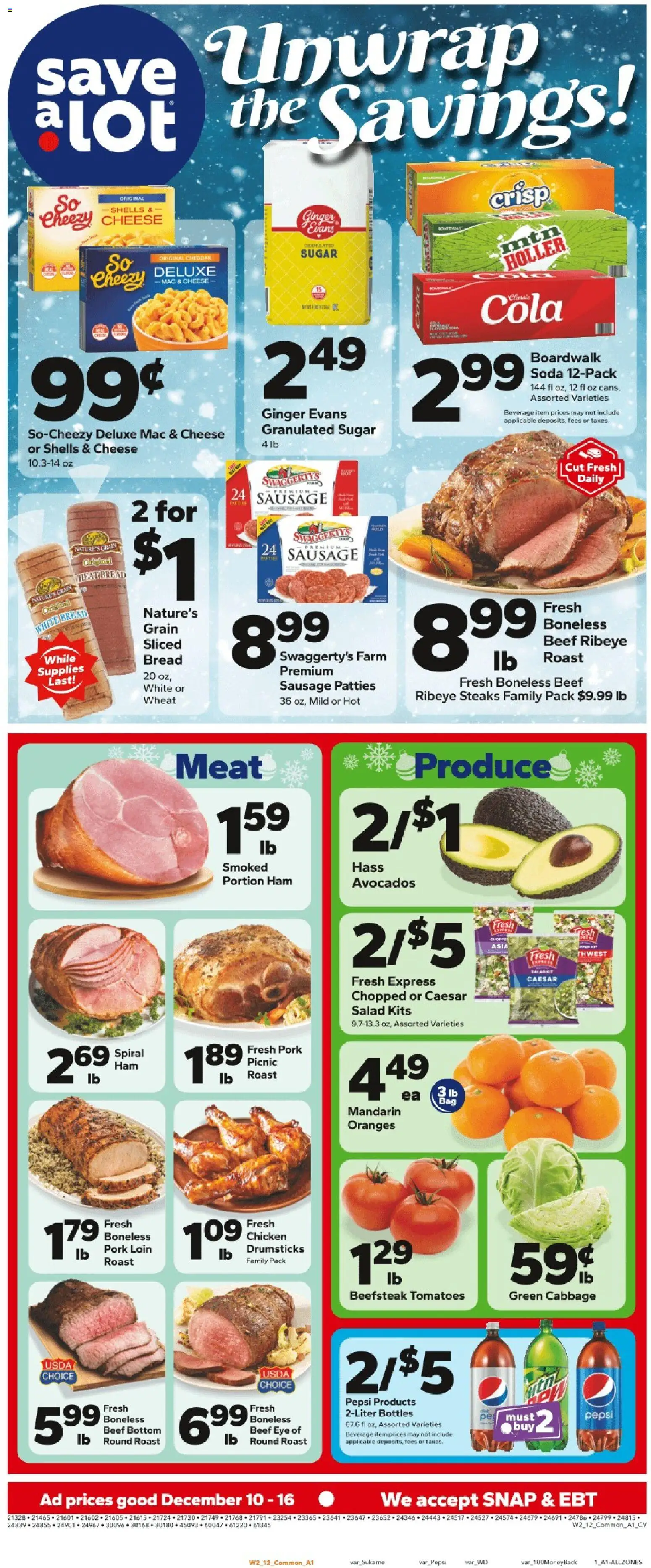 Ad Preview of Save a Lot Weekly Ad from 12/10/2025