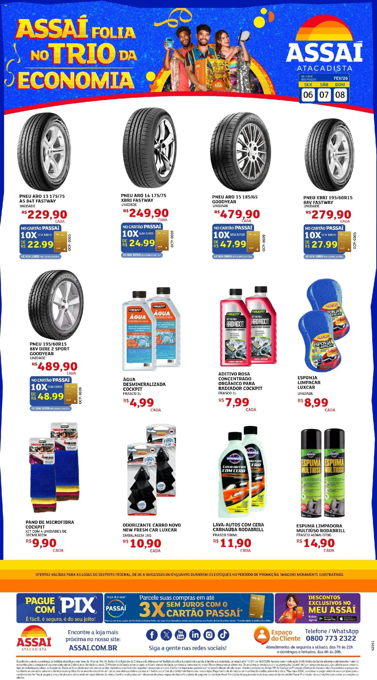 Pré-Visualização do folheto "Encarte - DF" da loja Assaí Atacadista válido a partir de 06/02/2026
