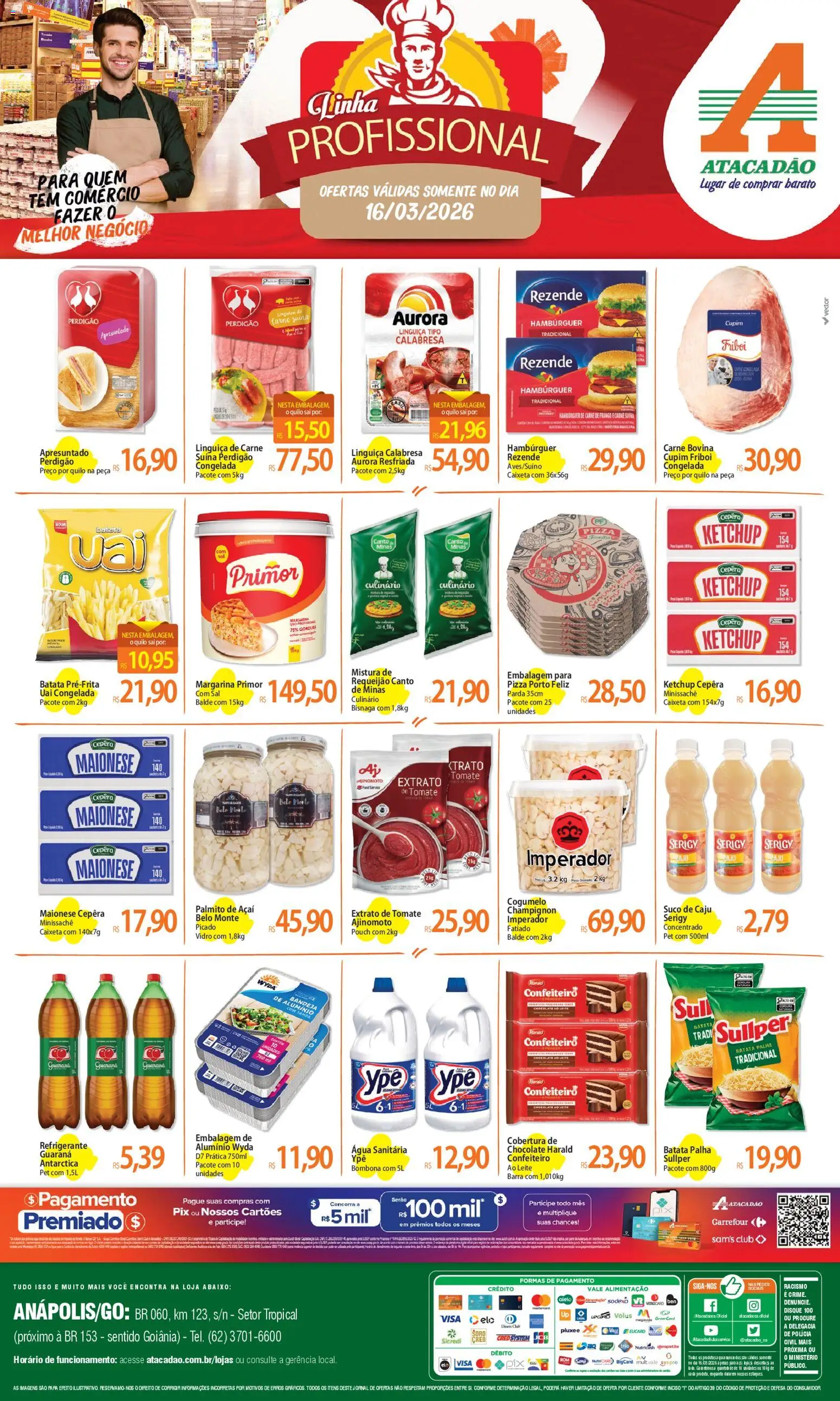 Pré-Visualização do folheto "Atacadão ofertas - GO" da loja Atacadão válido a partir de 16/03/2026