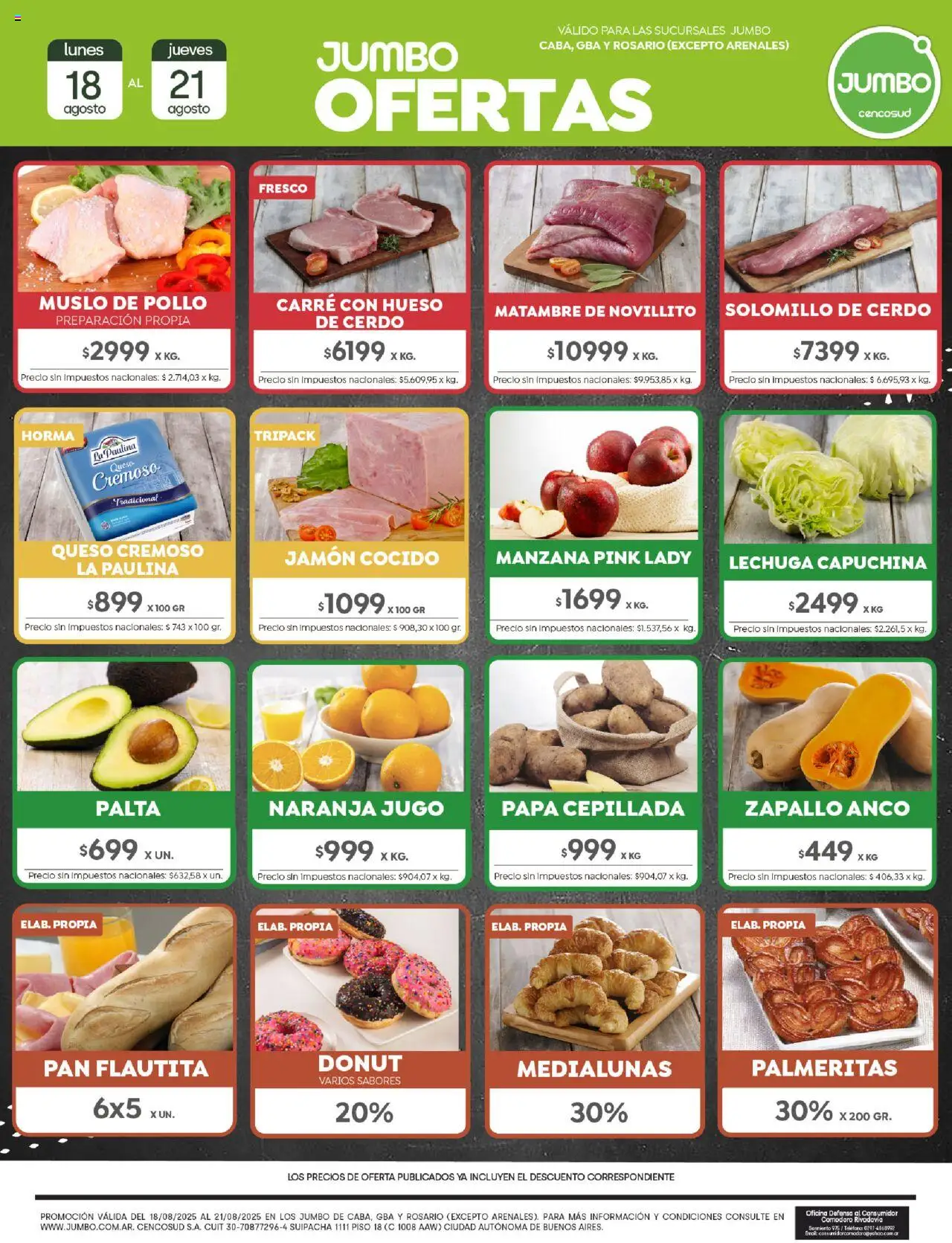 Jumbo Ofertas del 18/08/2025 >> Catálogo