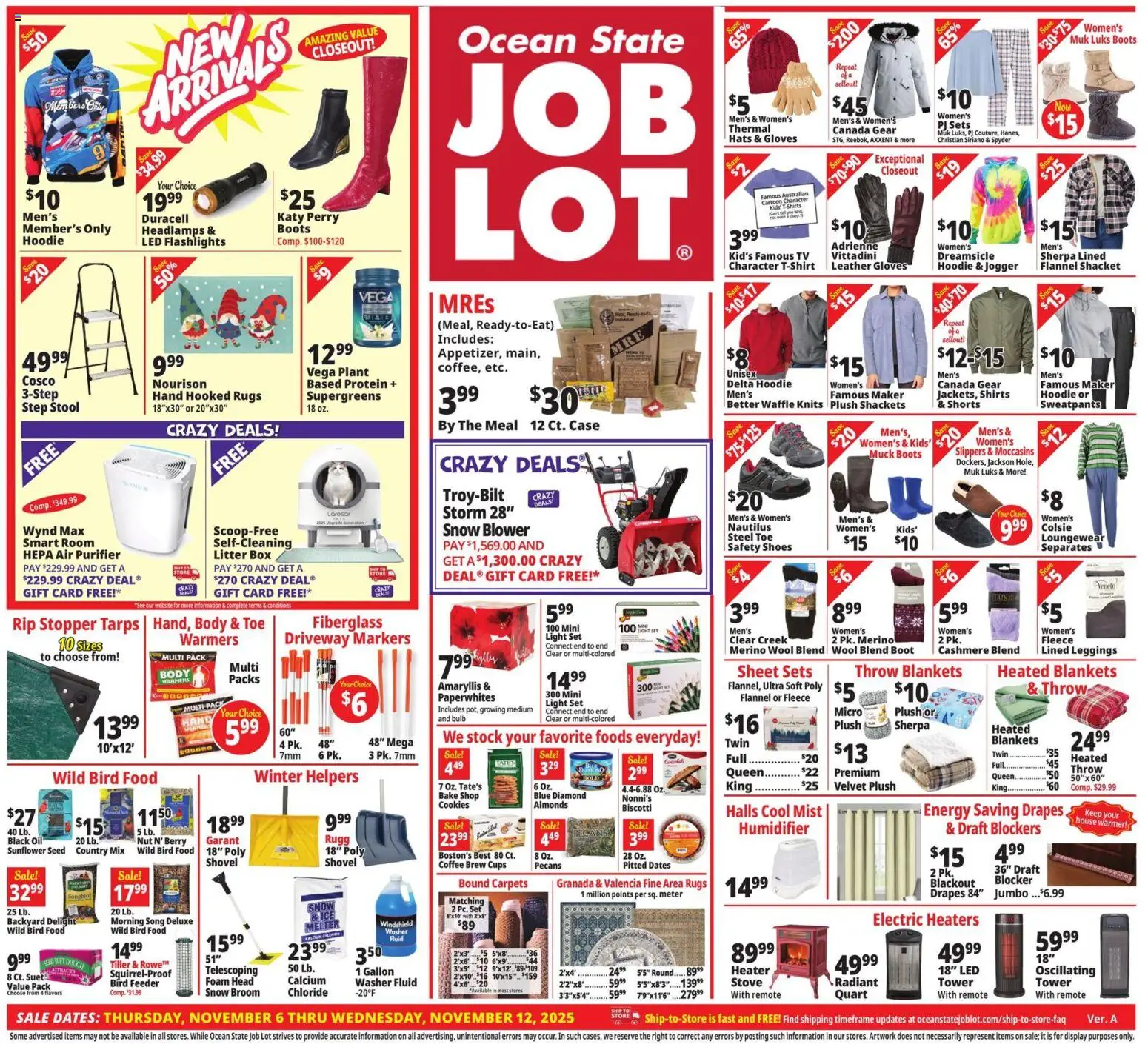 Ad Preview of Ocean State Job Lot Weekly Ad from 11/06/2025