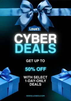 Ad Preview of Lowe's Cyber Monday from 12/01/2025