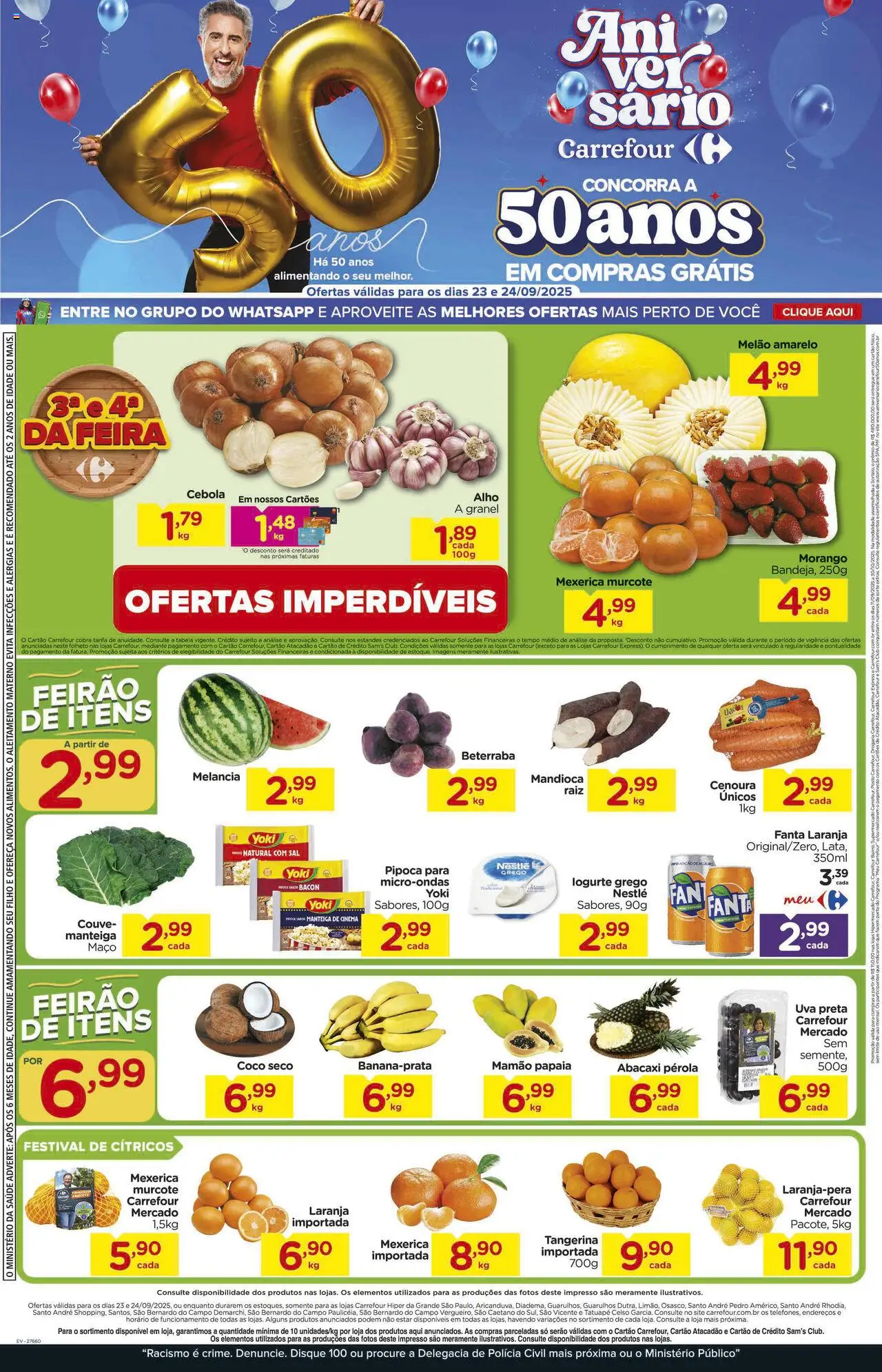 Carrefour folheto "Ofertas Feira" válido a partir de 23/09/2025 - número de página 1
