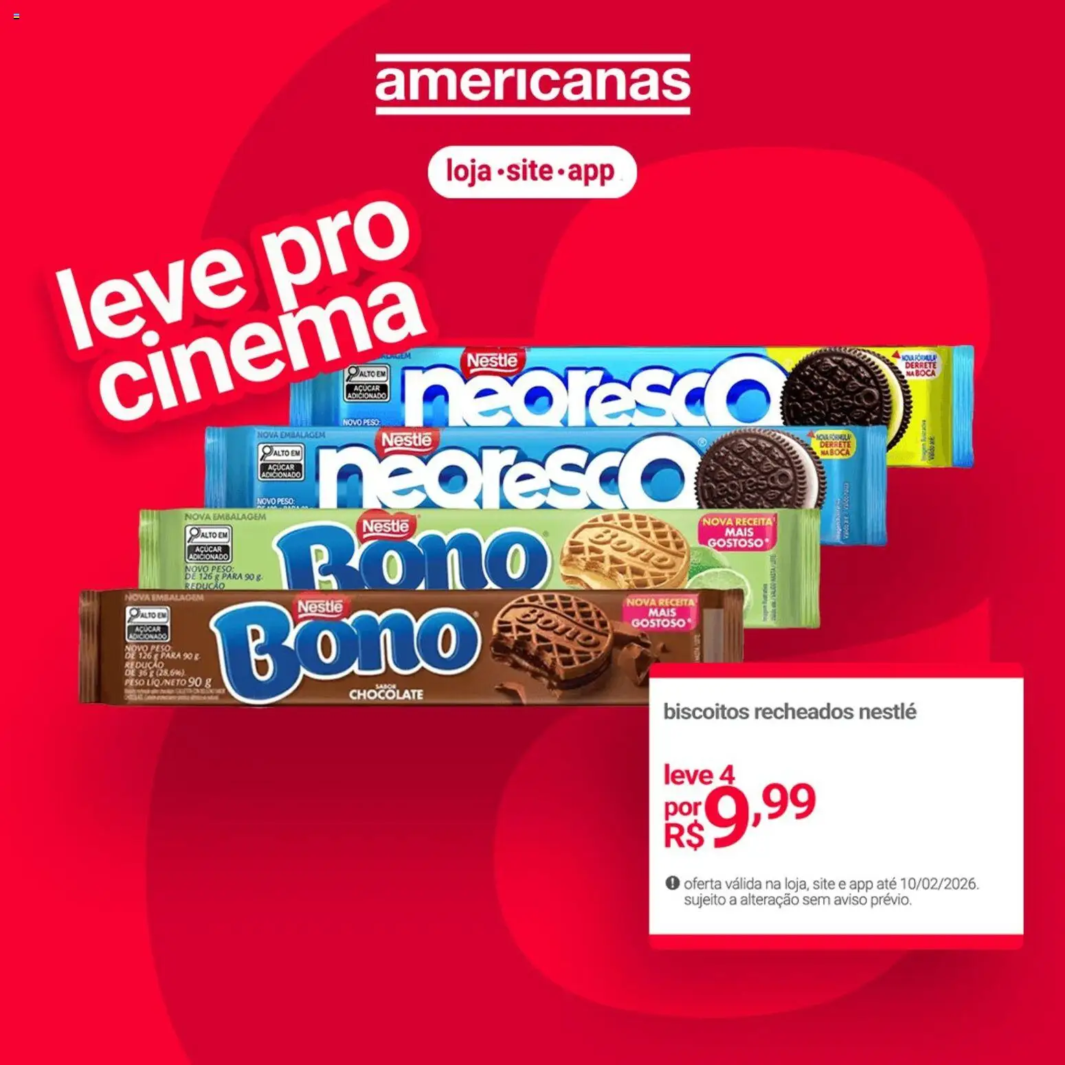 Pré-Visualização do folheto "Ofertas atuais" da loja Lojas Americanas válido a partir de 10/02/2026
