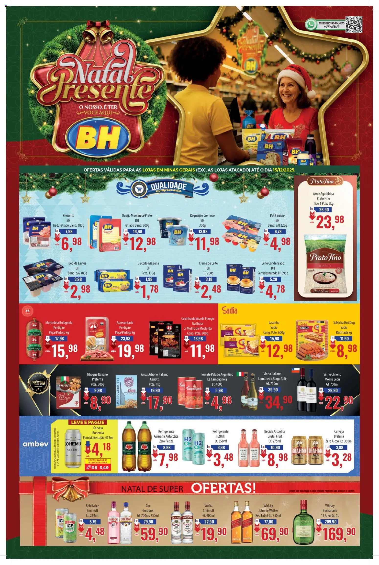 Pré-Visualização do folheto "Ofertas da semana" da loja Supermercados BH válido a partir de 01/12/2025