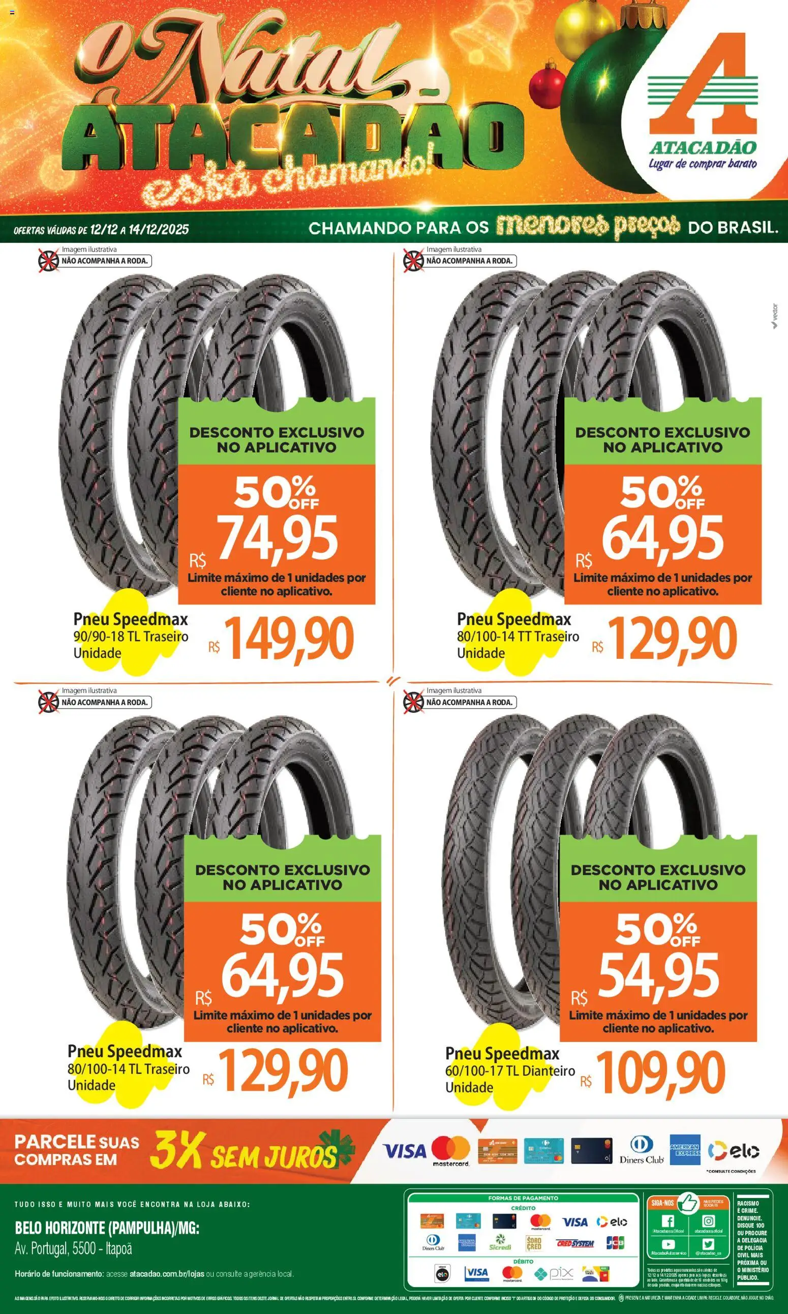 Pré-Visualização do folheto "Ofertas - MG" da loja Atacadão válido a partir de 12/12/2025