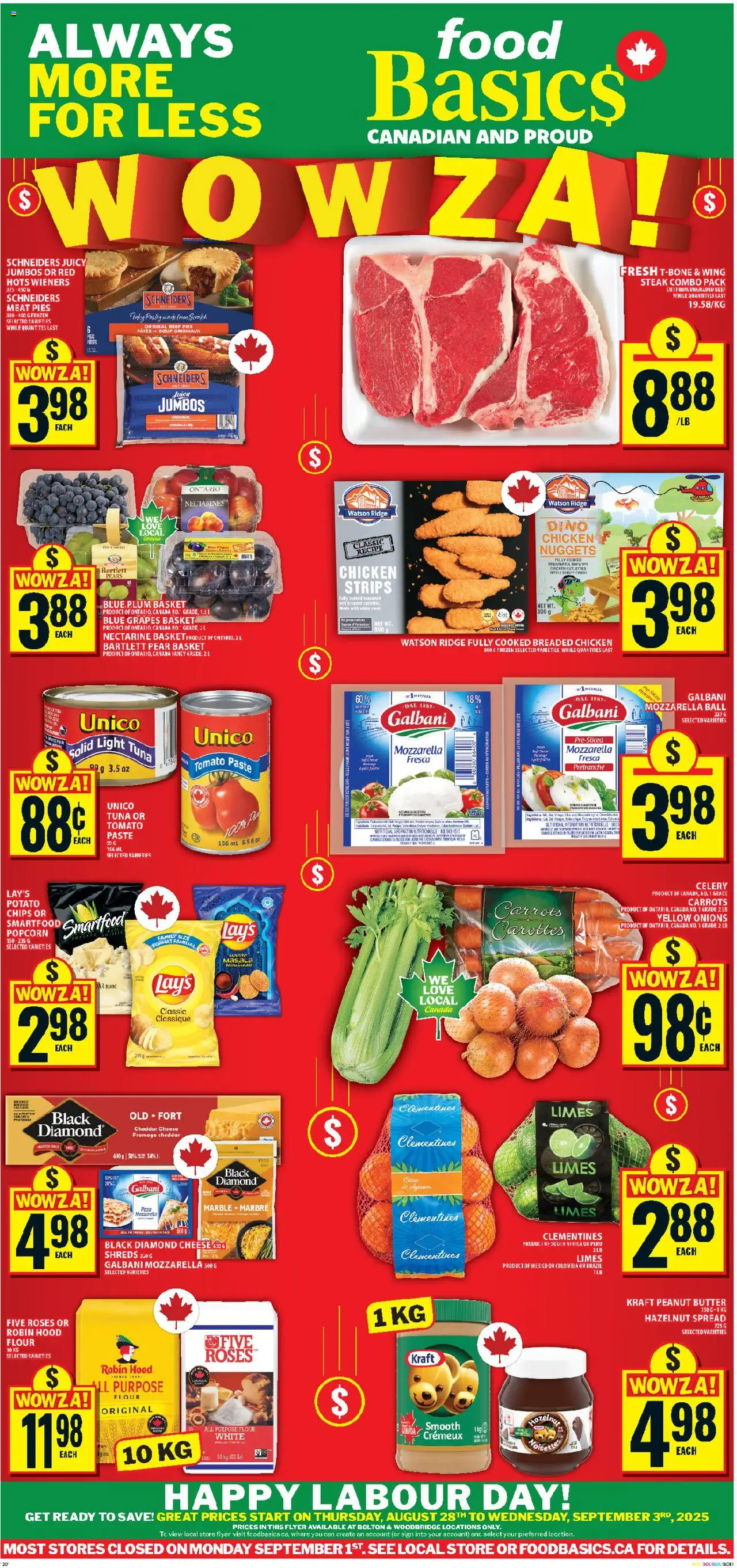 Food Basics flyer valid from Aug 28, 2025 - page number 1
