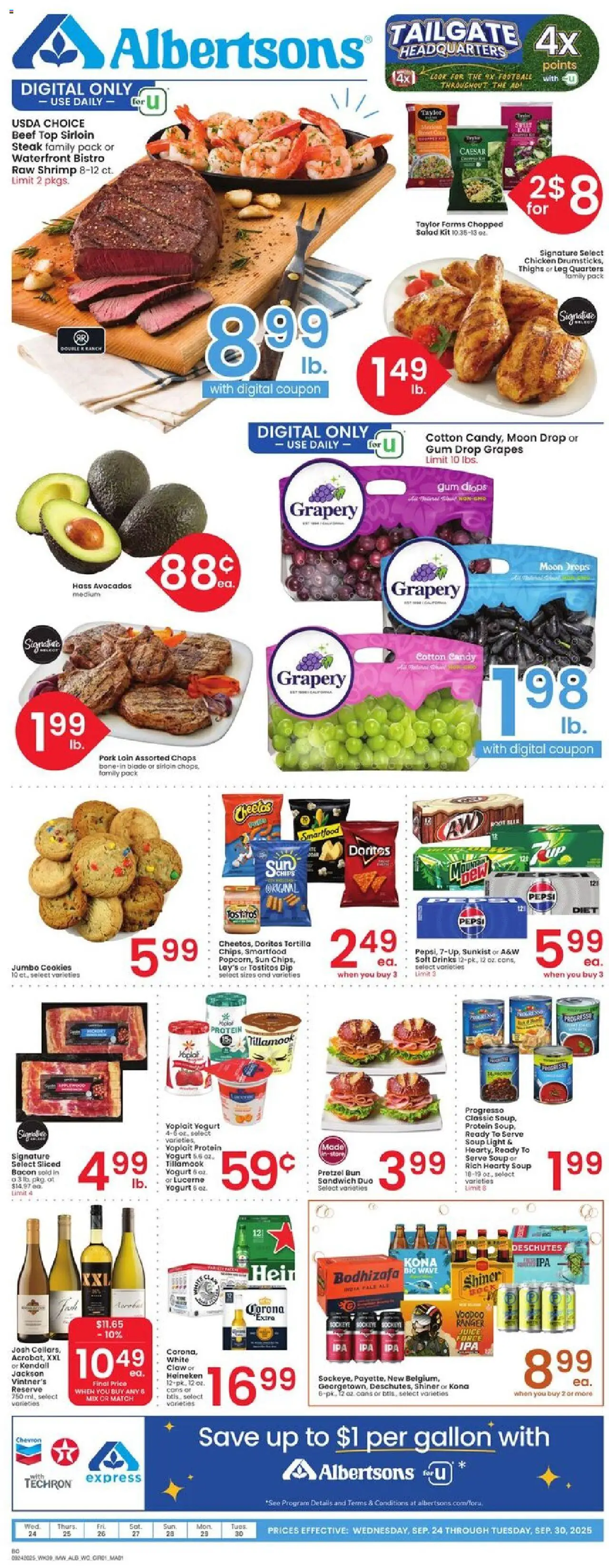 Albertsons Weekly Ad from 09/24/2025 - Flyer - Page number 1