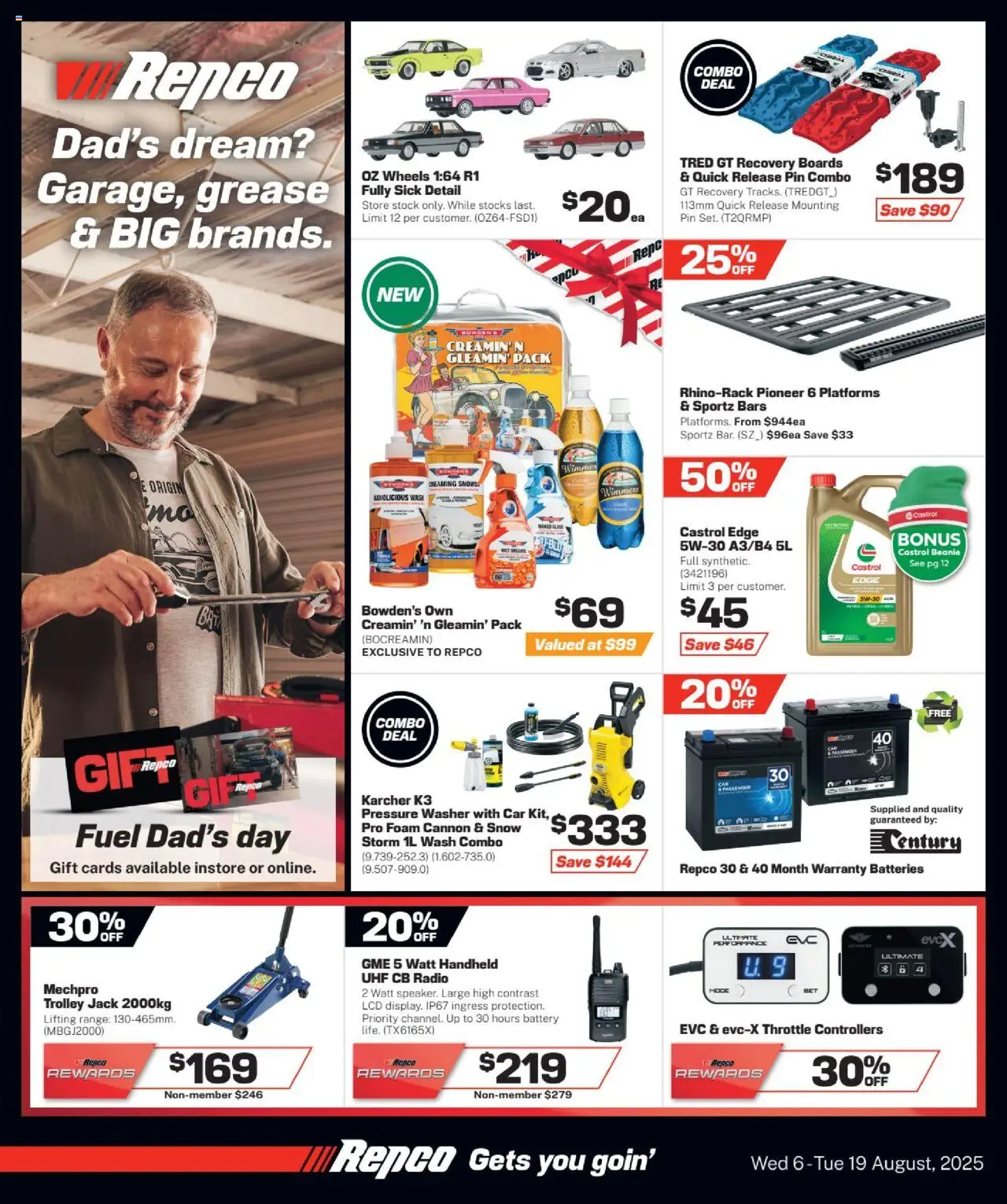 Repco catalogue valid from 06/08/2025 - page 1