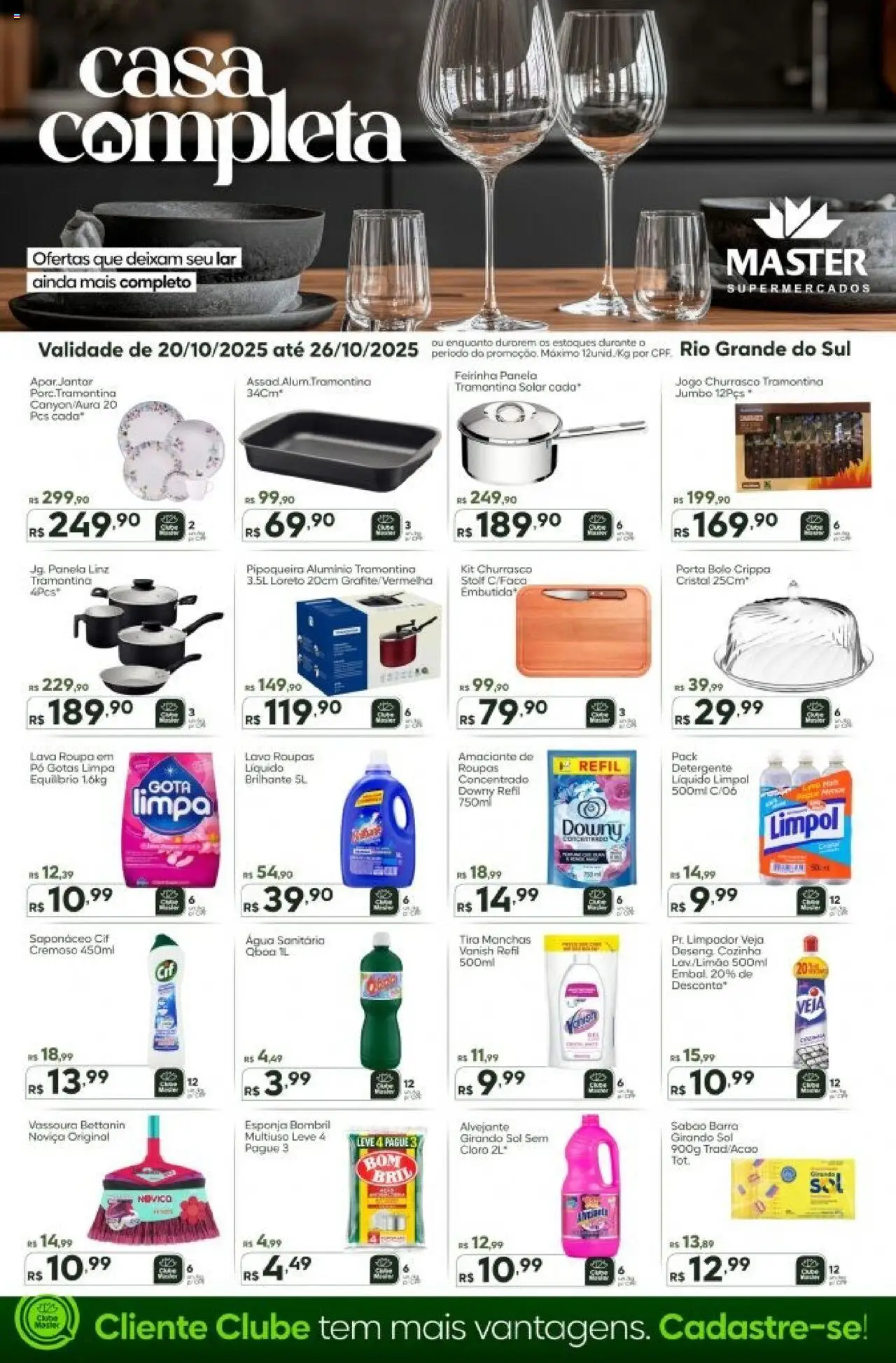 Master folheto "Ofertas Casa Completa" válido a partir de 20/10/2025 - número de página 1