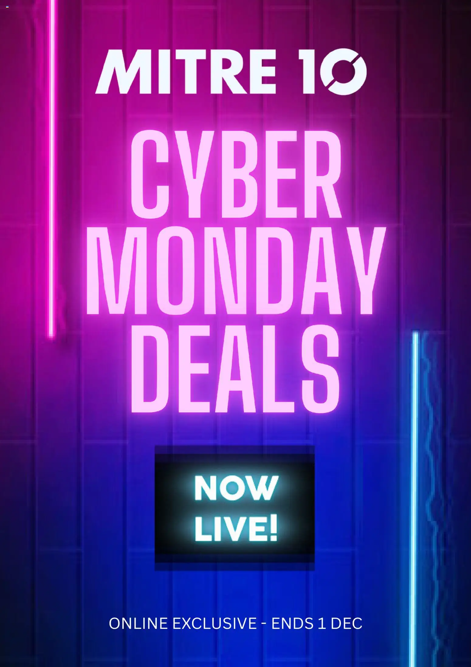 Preview of catalogue Cyber Monday from shop Mitre 10 valid 01/12/2025
