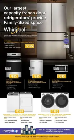 Preview of leaflet Appliances from shop Leon's is valid from Feb 05, 2026