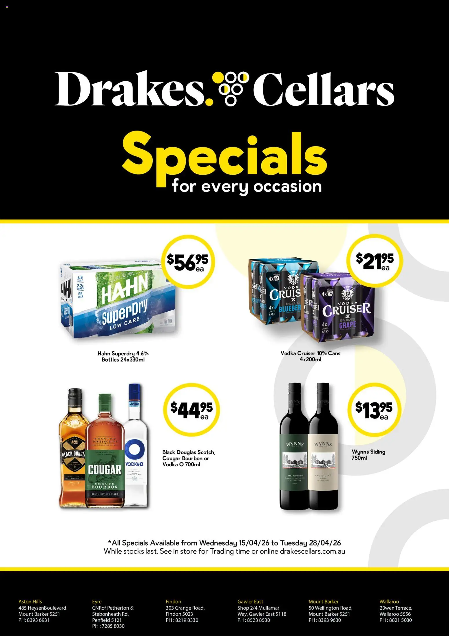 Preview of catalogue Drakes catalogue Cellars from shop Drakes valid 15/04/2026