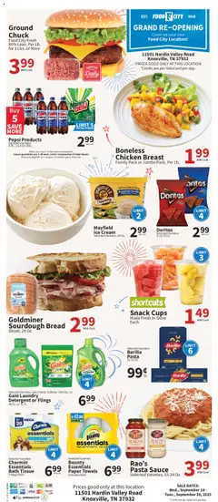 Ad Preview of Food City Grand Opening from 09/24/2025