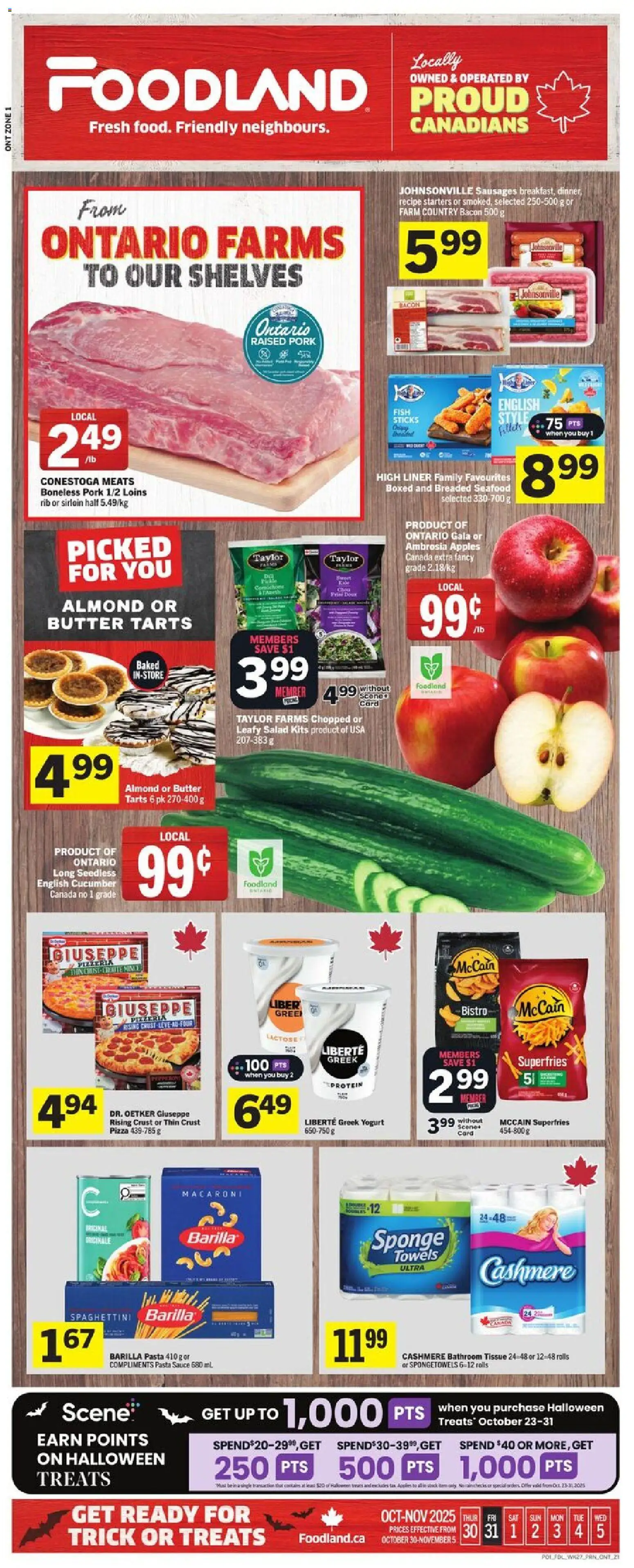Preview of leaflet Weekly flyer / circulaire from shop Foodland is valid from Oct 30, 2025