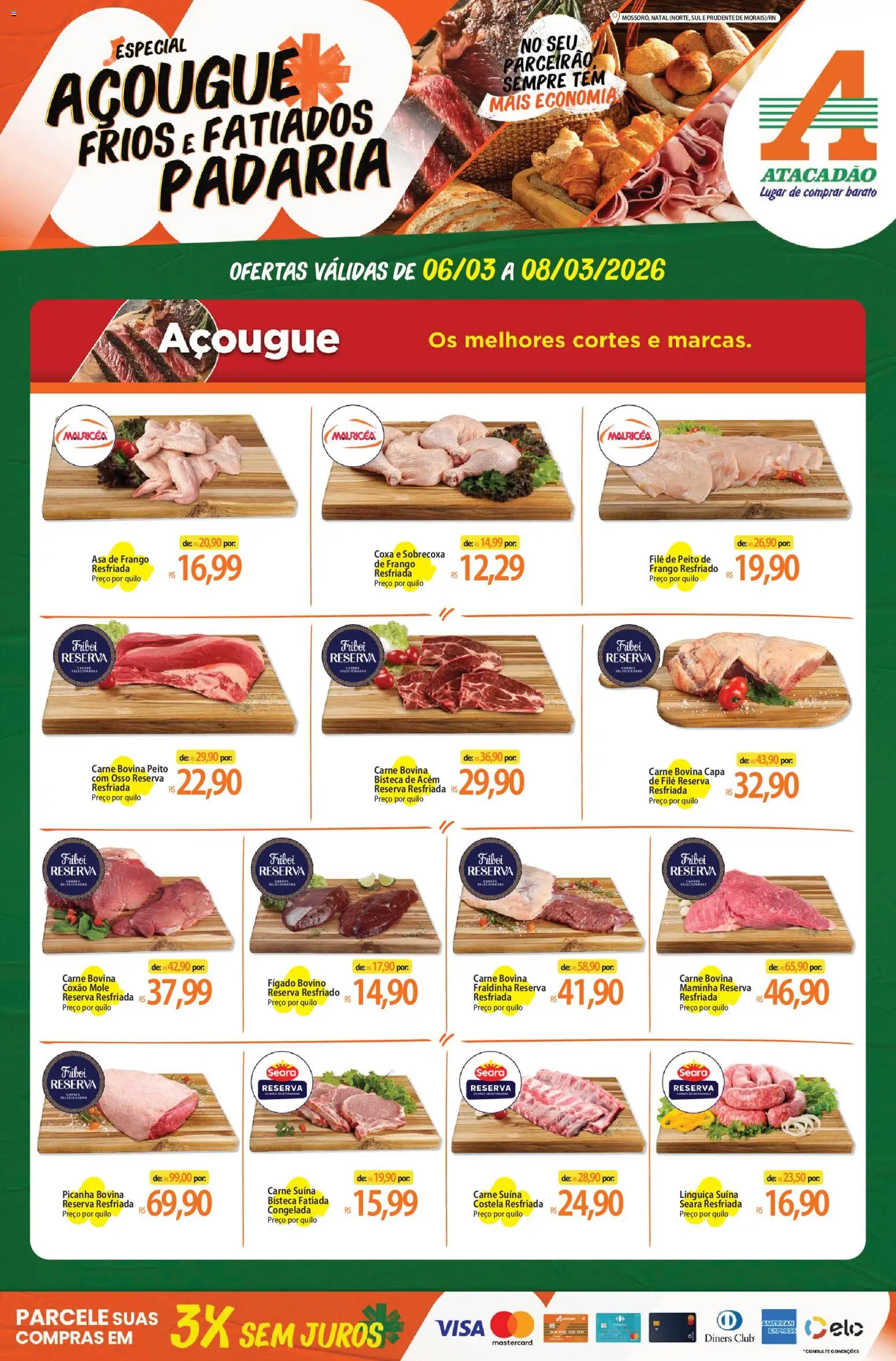 Pré-Visualização do folheto "Atacadão ofertas - RN" da loja Atacadão válido a partir de 06/03/2026