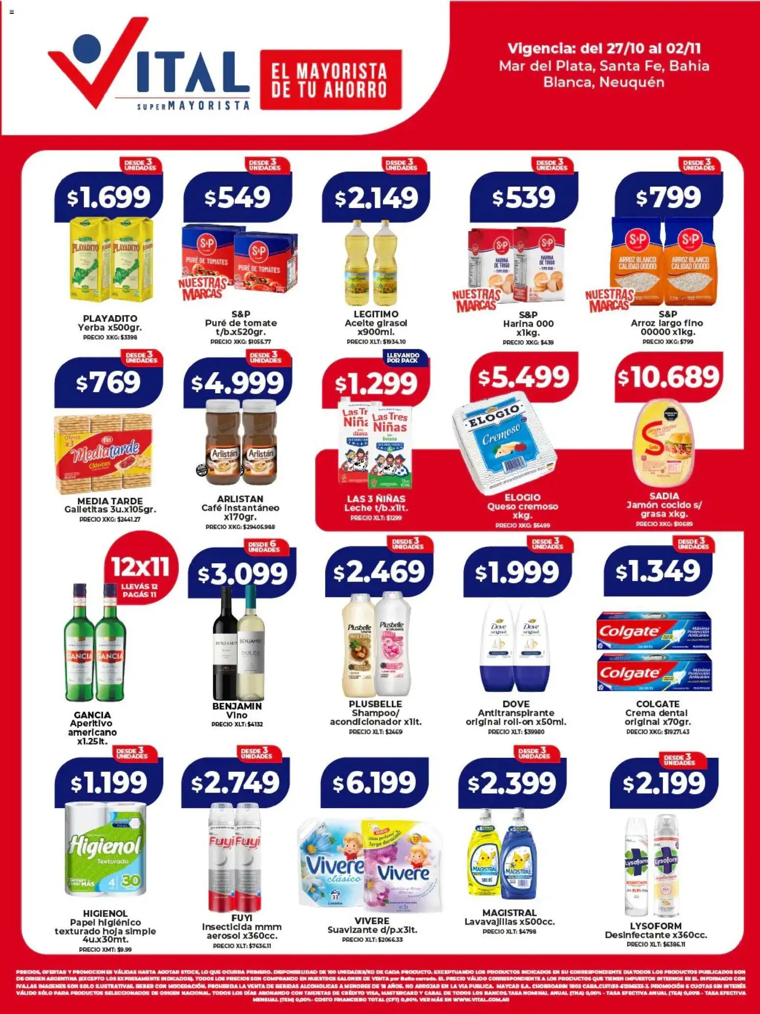 Vital Ofertas - Bahía Blanca del 27/10/2025 >> Catálogo