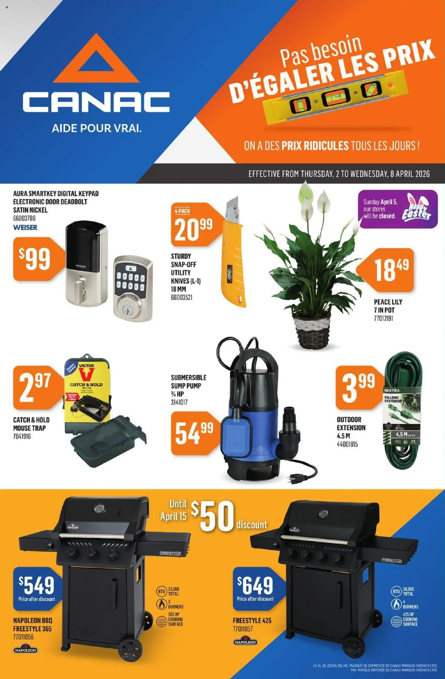 Preview of leaflet Canac weekly flyer from shop Canac is valid from Apr 02, 2026
