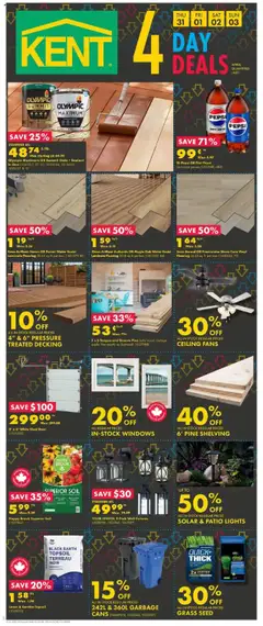 Un aperçu du dépliant Weekly flyer / circulaire du magasin Kent est valide à partir 31 juill. 2025