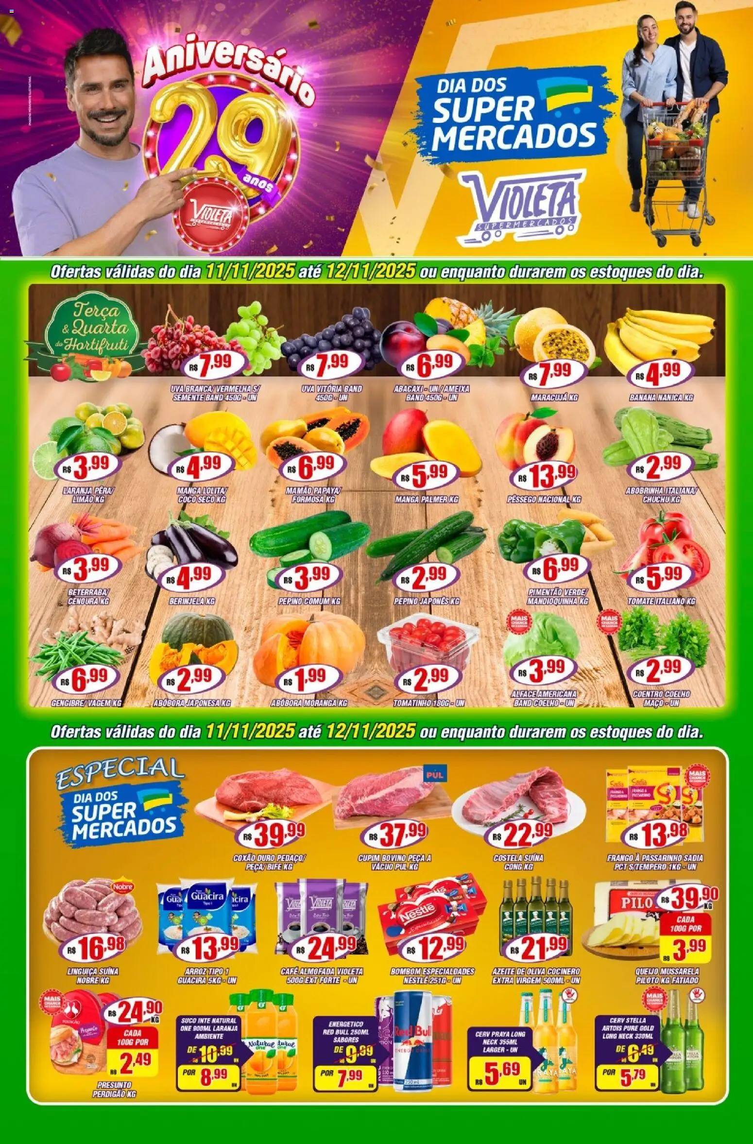 Pré-Visualização do folheto "Ofertas da semana" da loja Violeta Supermercados válido a partir de 11/11/2025