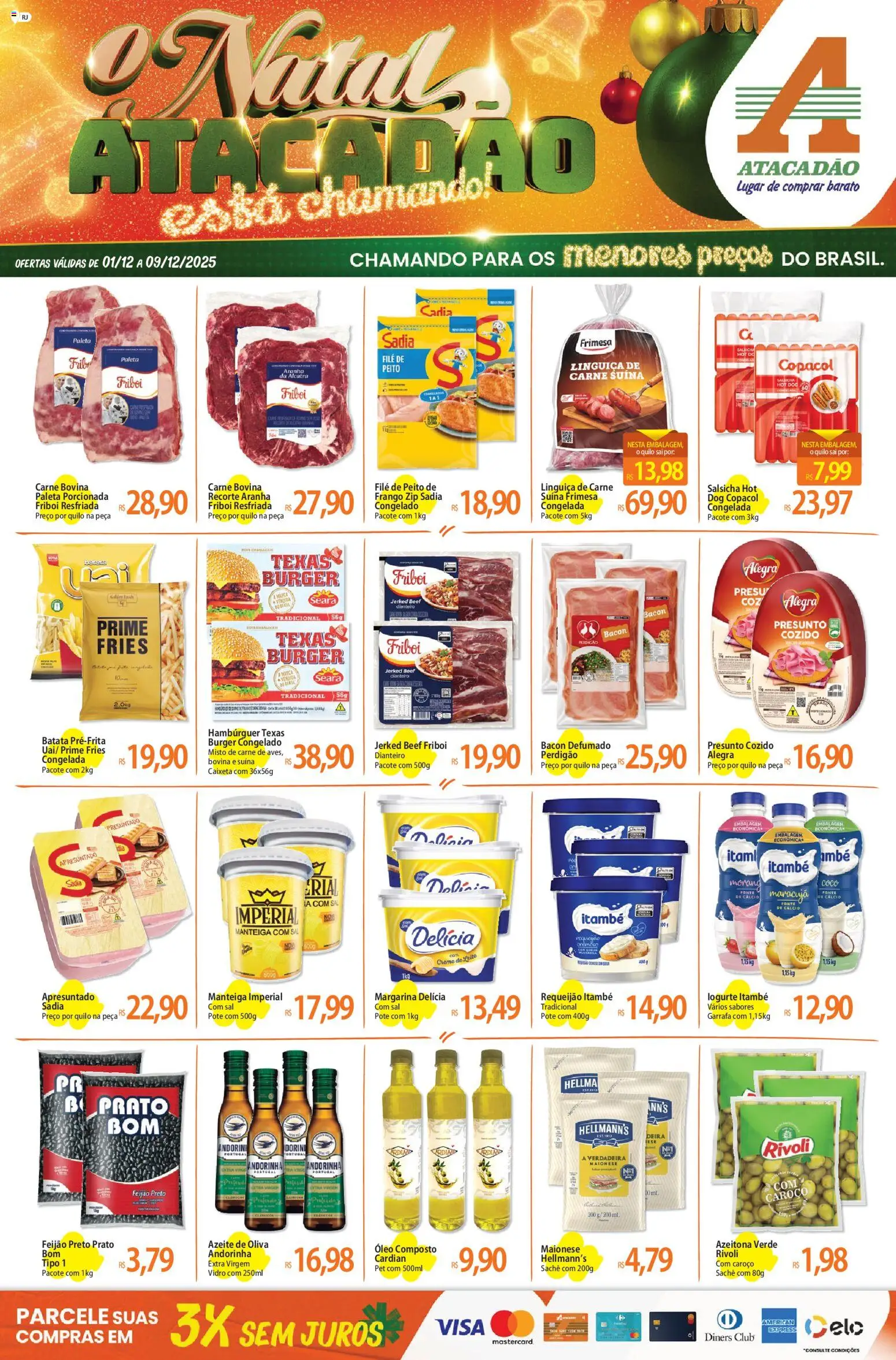 Pré-Visualização do folheto "Ofertas - RJ" da loja Atacadão válido a partir de 01/12/2025