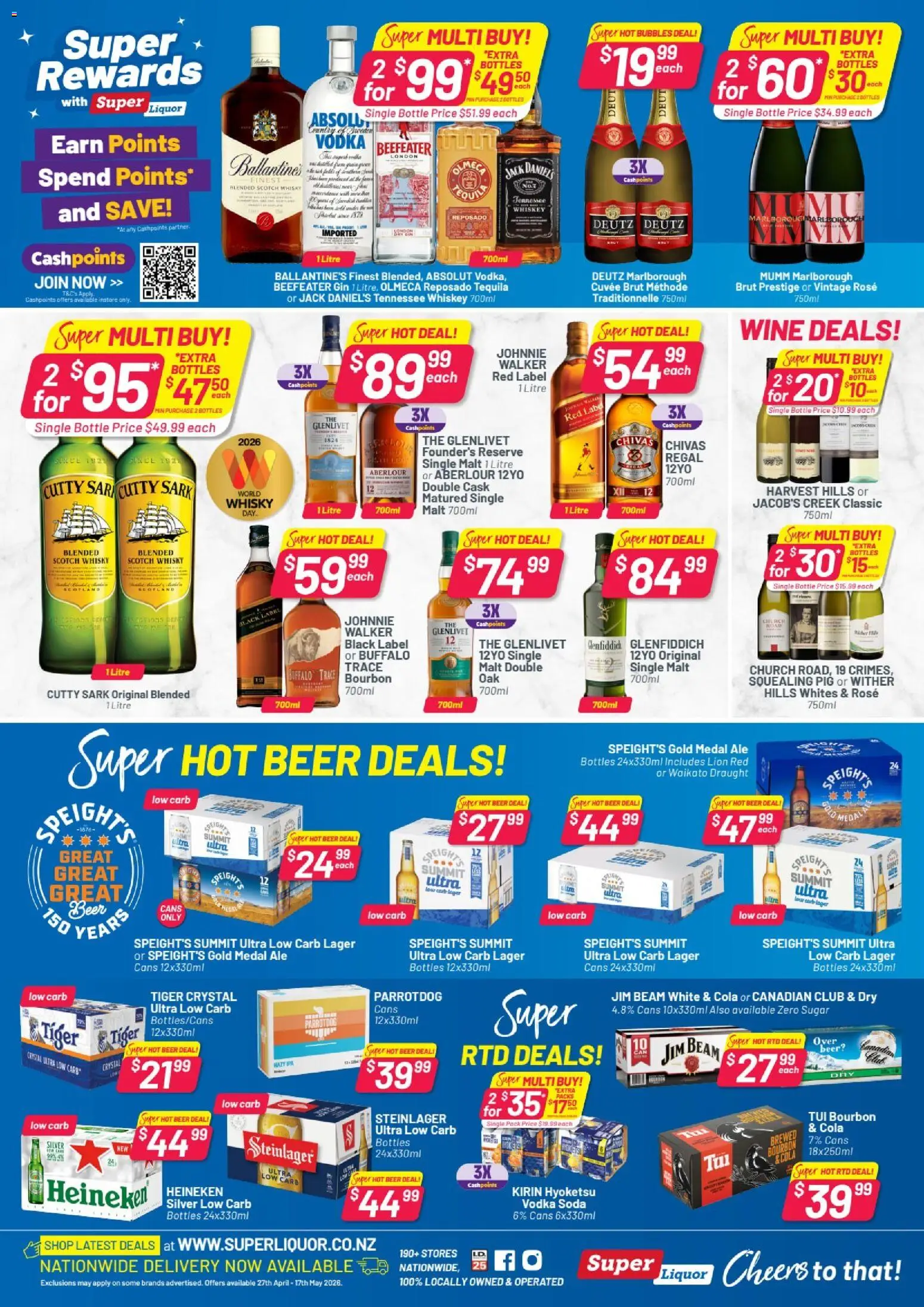 Preview of catalogue Super Liquor catalogue from shop Super Liquor valid 27 Apr 2026