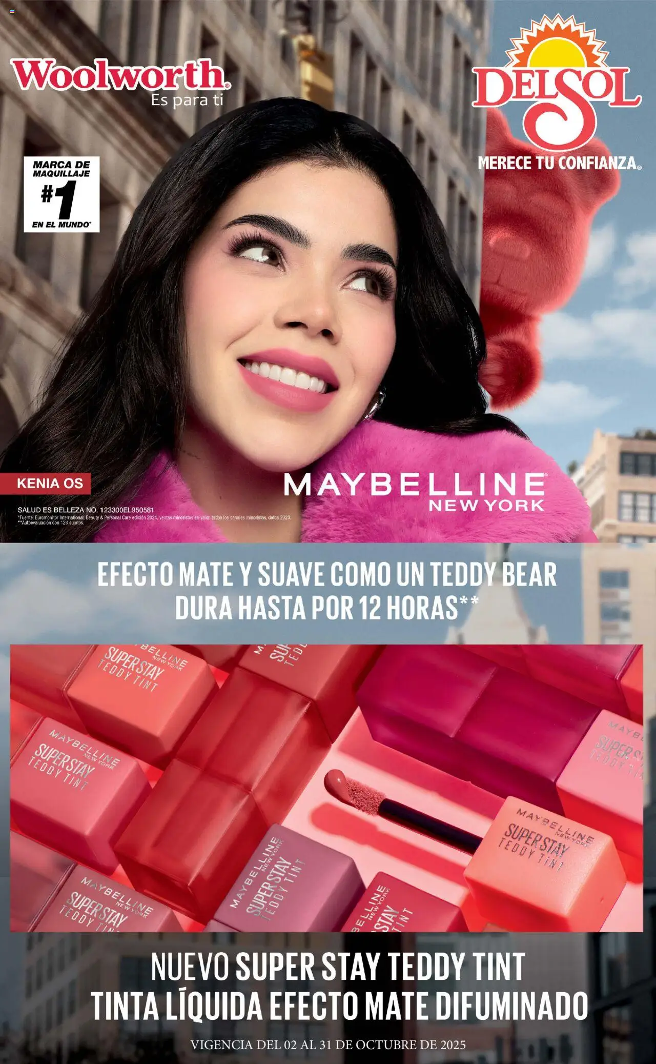 Vista previa las ofertas de la tienda Del Sol y Woolworth - Catálogo La Fiesta de la Belleza desde el 02/10/2025 - Maquillaje, Mate