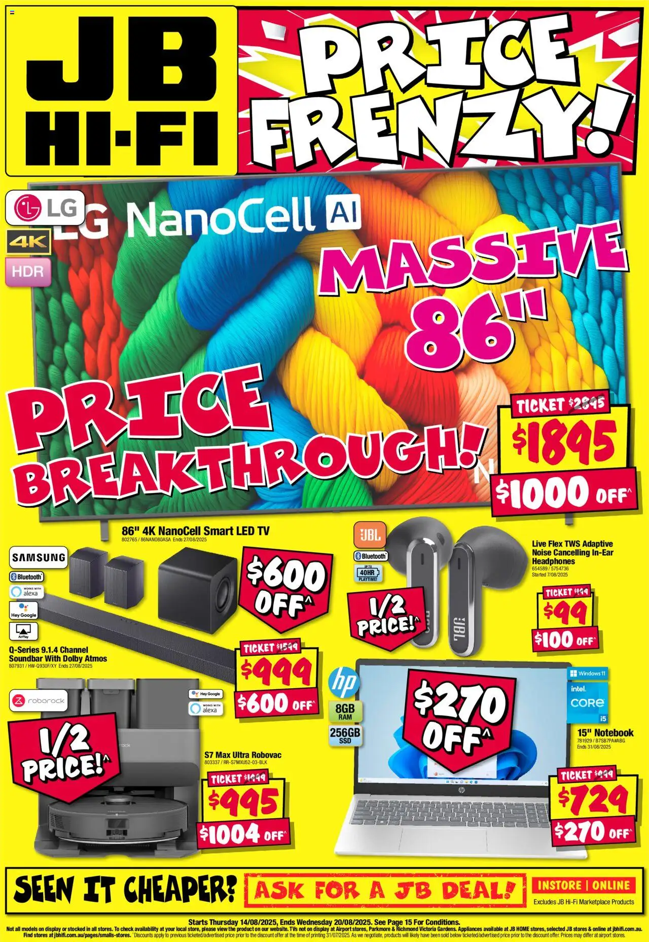 JB Hi-Fi catalogue valid from 14/08/2025 - page 1