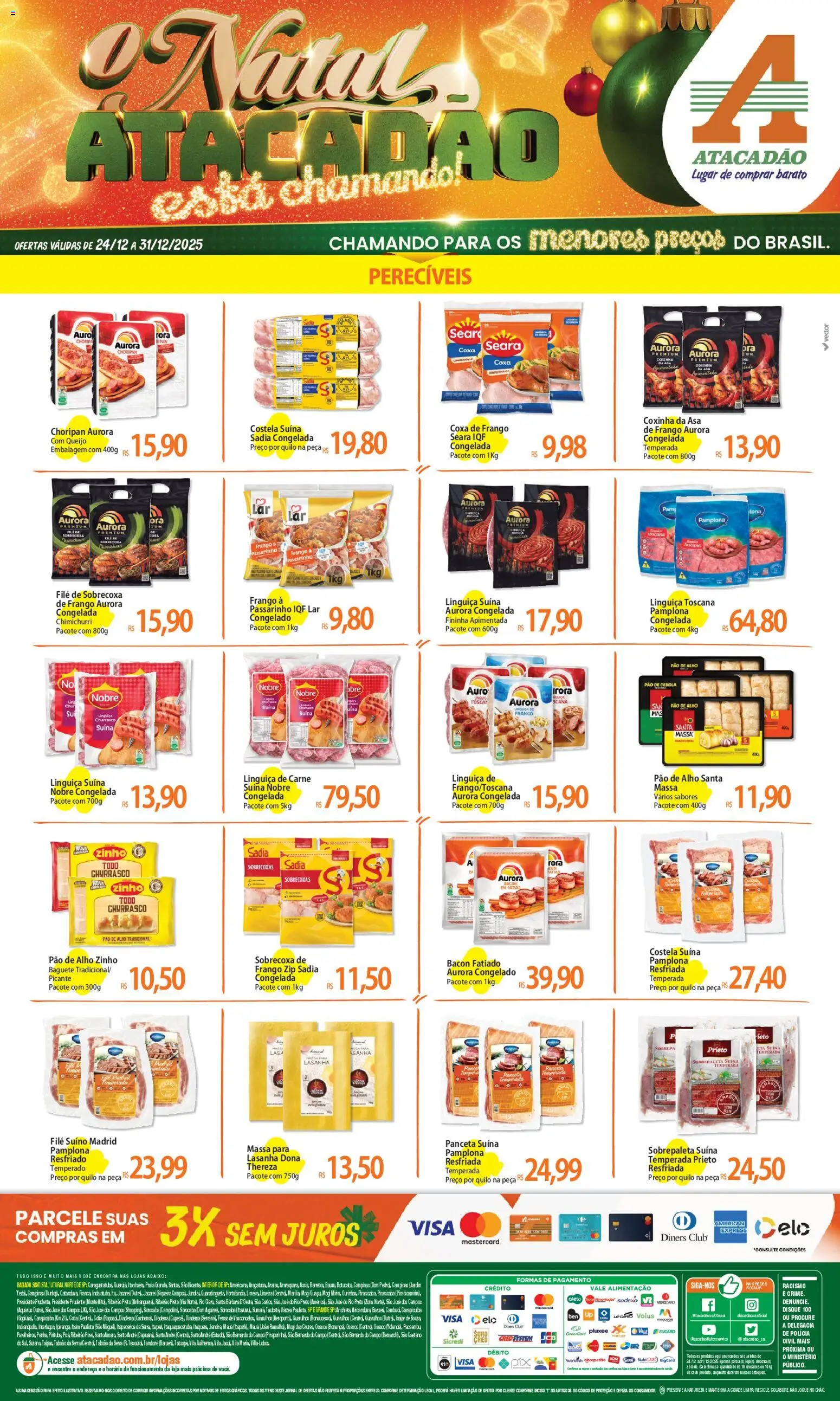 Pré-Visualização do folheto "Ofertas - SP" da loja Atacadão válido a partir de 24/12/2025