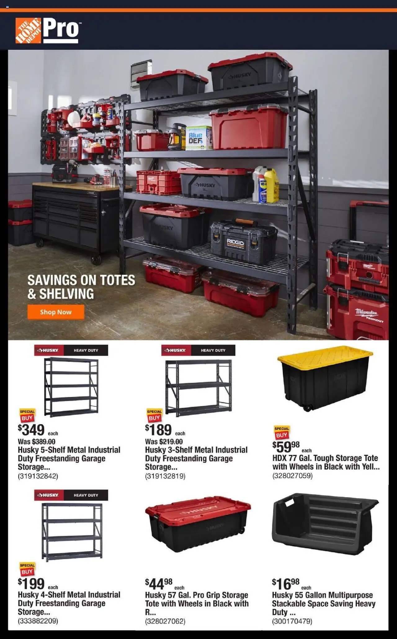 Home Depot Shop Pro Ad from 08/04/2025 - Flyer - Page number 1
