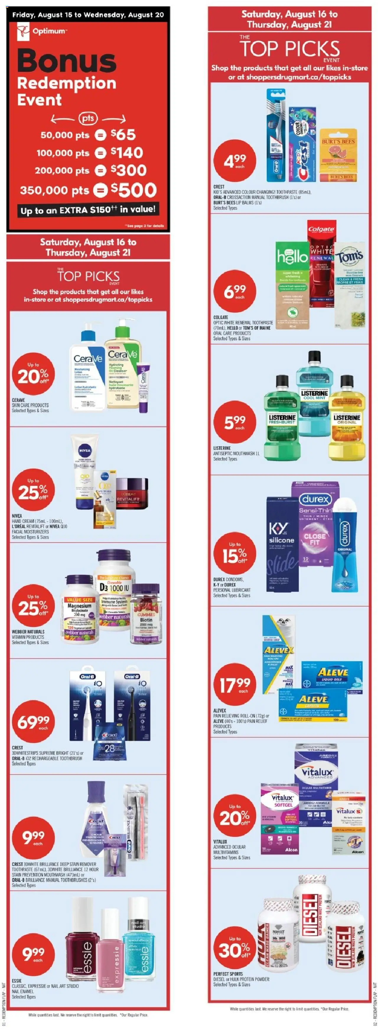 Shoppers flyer valid from Aug 16, 2025 - page number 1