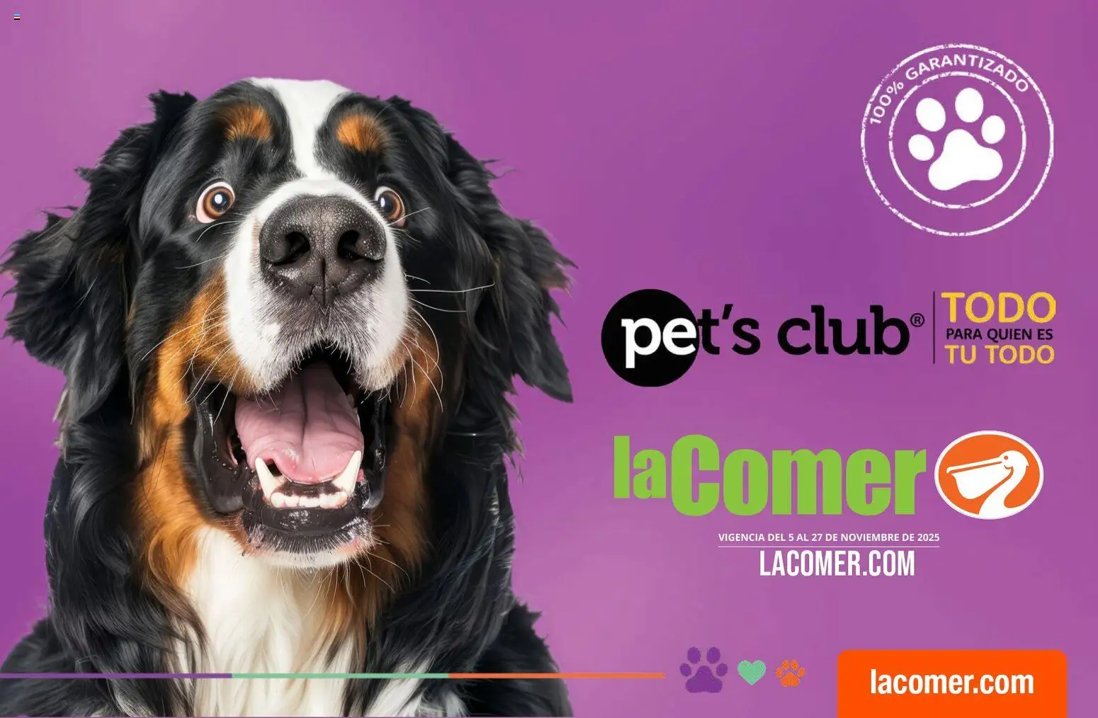 Vista previa las ofertas de la tienda La Comer - Folleto Pet's Club desde el 05/11/2025 