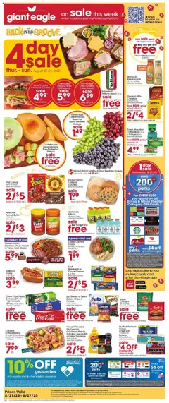 Ad Preview of Giant Eagle Weekly Ad from 08/21/2025