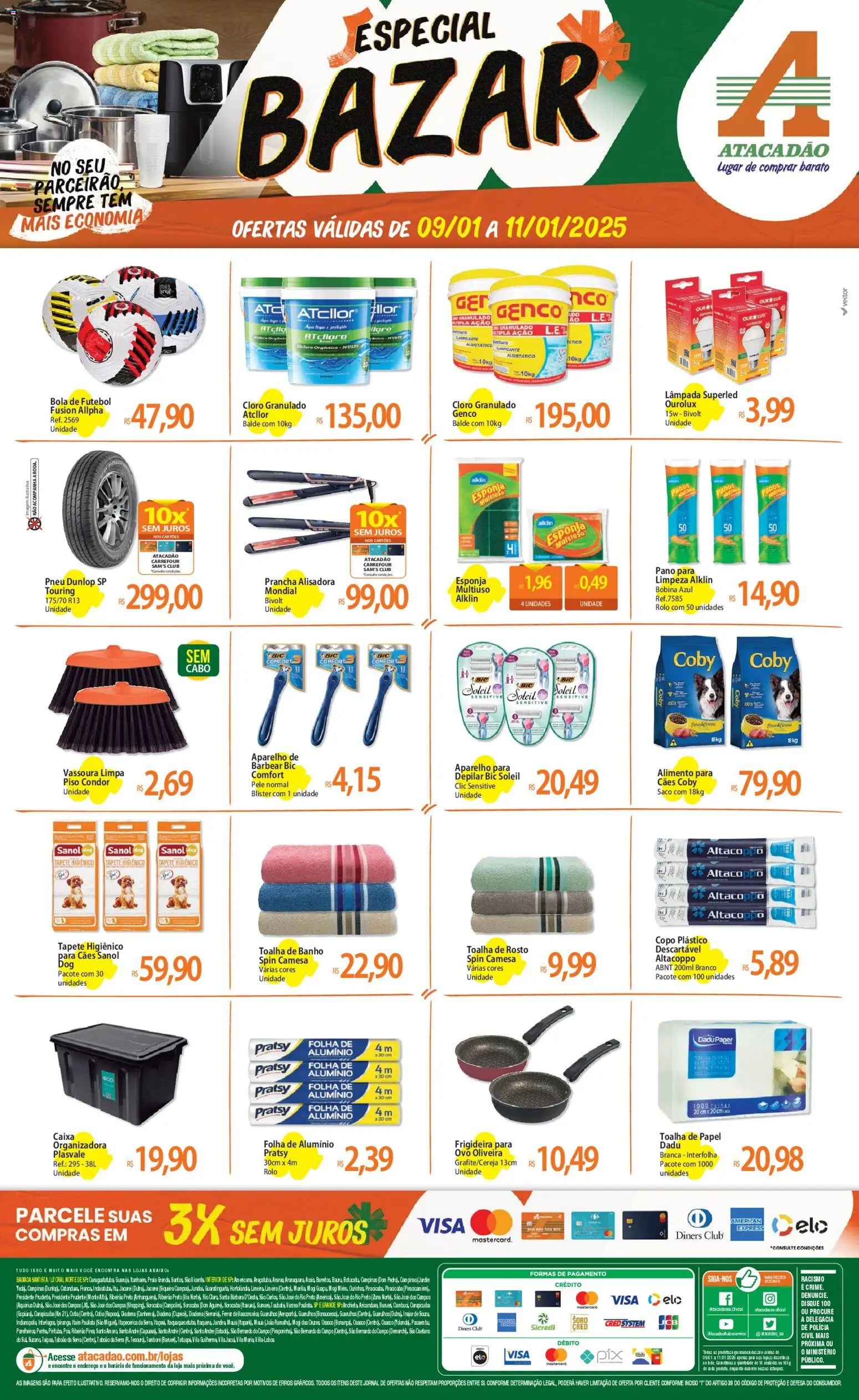 Pré-Visualização do folheto "Ofertas - SP" da loja Atacadão válido a partir de 09/01/2026